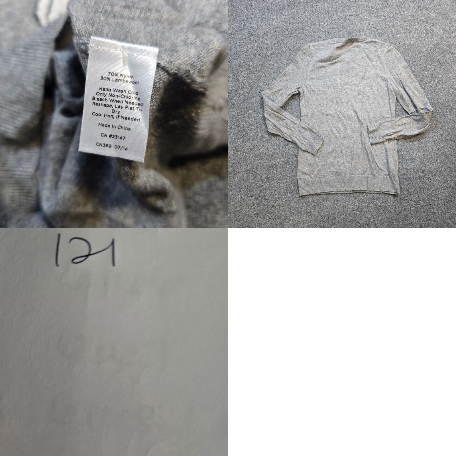 Talbots Talbots Sweater Top Women Small Petite Gray Polar Bear Fair Isle Casual Holiday Size S / US 4 / IT 40 - 8 Thumbnail