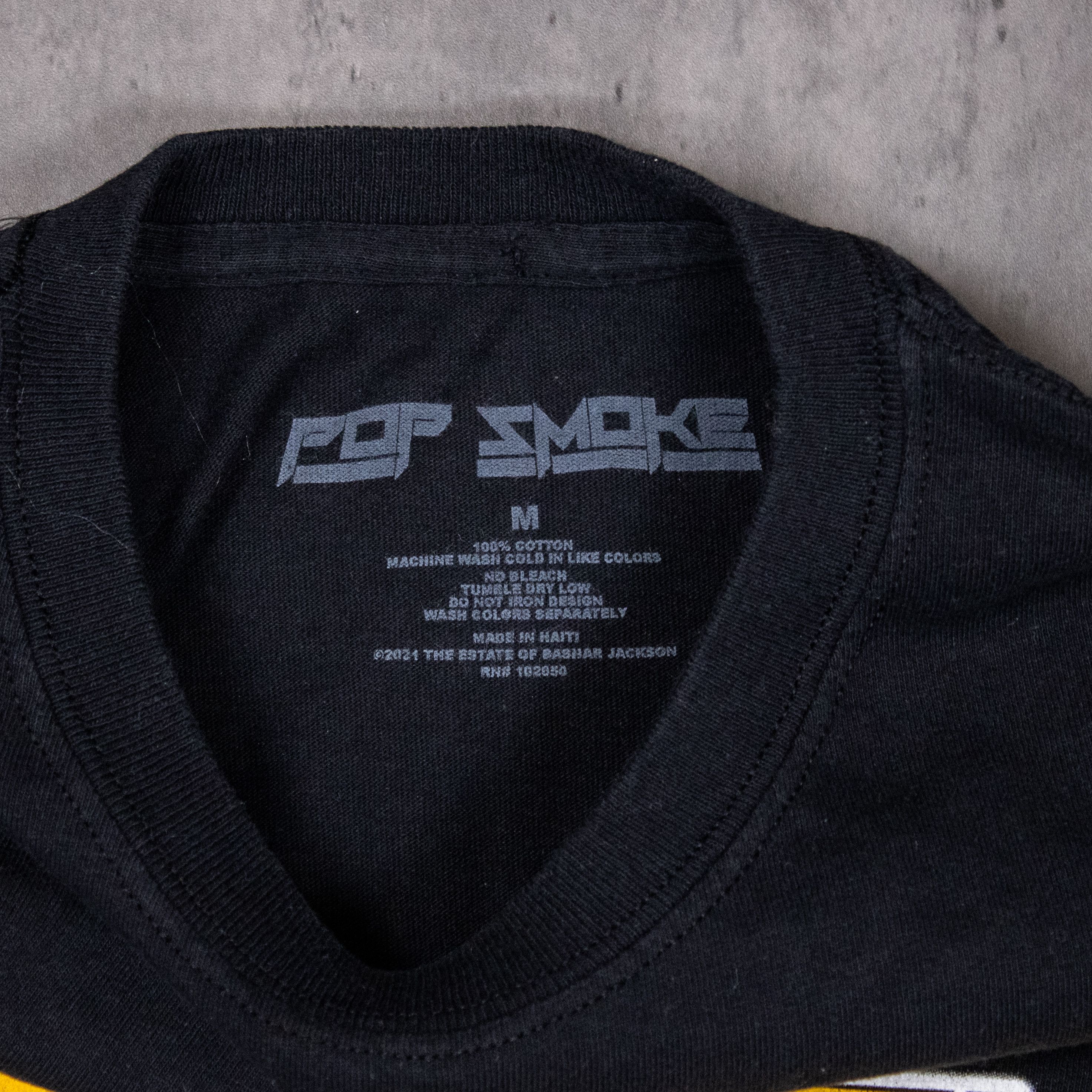 Rap Tees Pop Smoke Meet The Woo Rap Black Double Stitch Tee Size US M / EU 48-50 / 2 - 5 Thumbnail