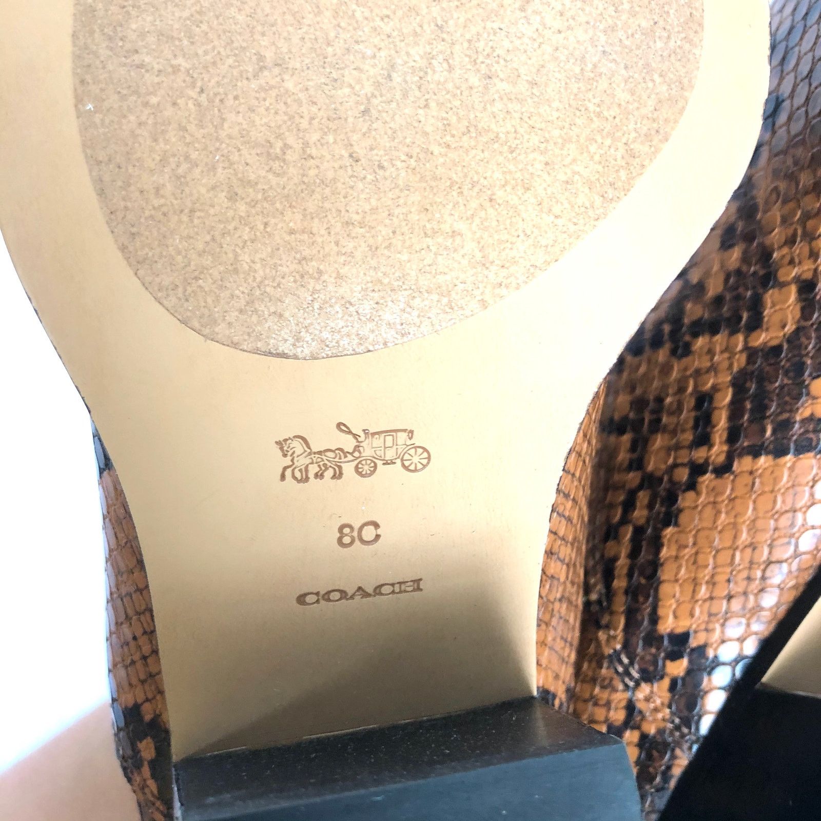 Coach Coach Perri Snake Print Ankle Bootie Carmel Western FG4194 Size US 8 / EU 41 - 8 Thumbnail