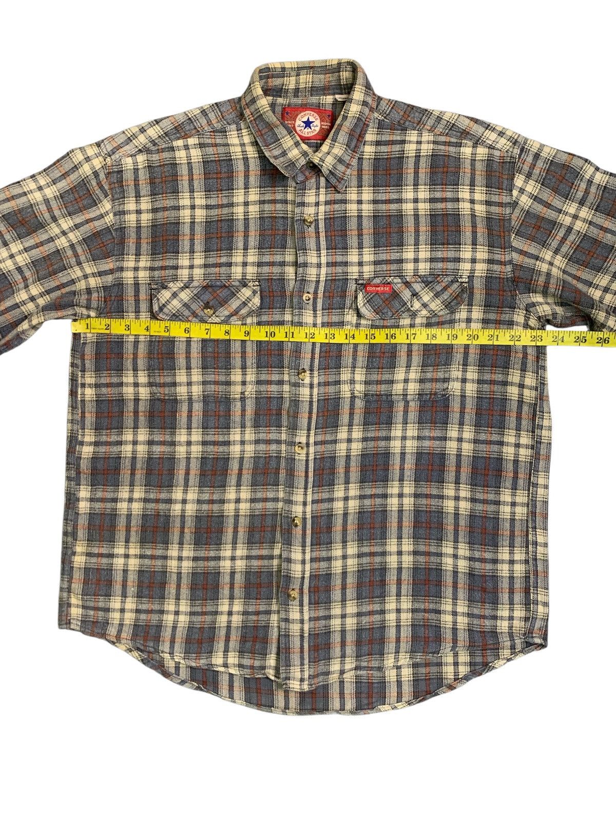 Converse Rare Design Vintage Converse Double pockets Button Ups Shirt Size US L / EU 52-54 / 3 - 9 Thumbnail