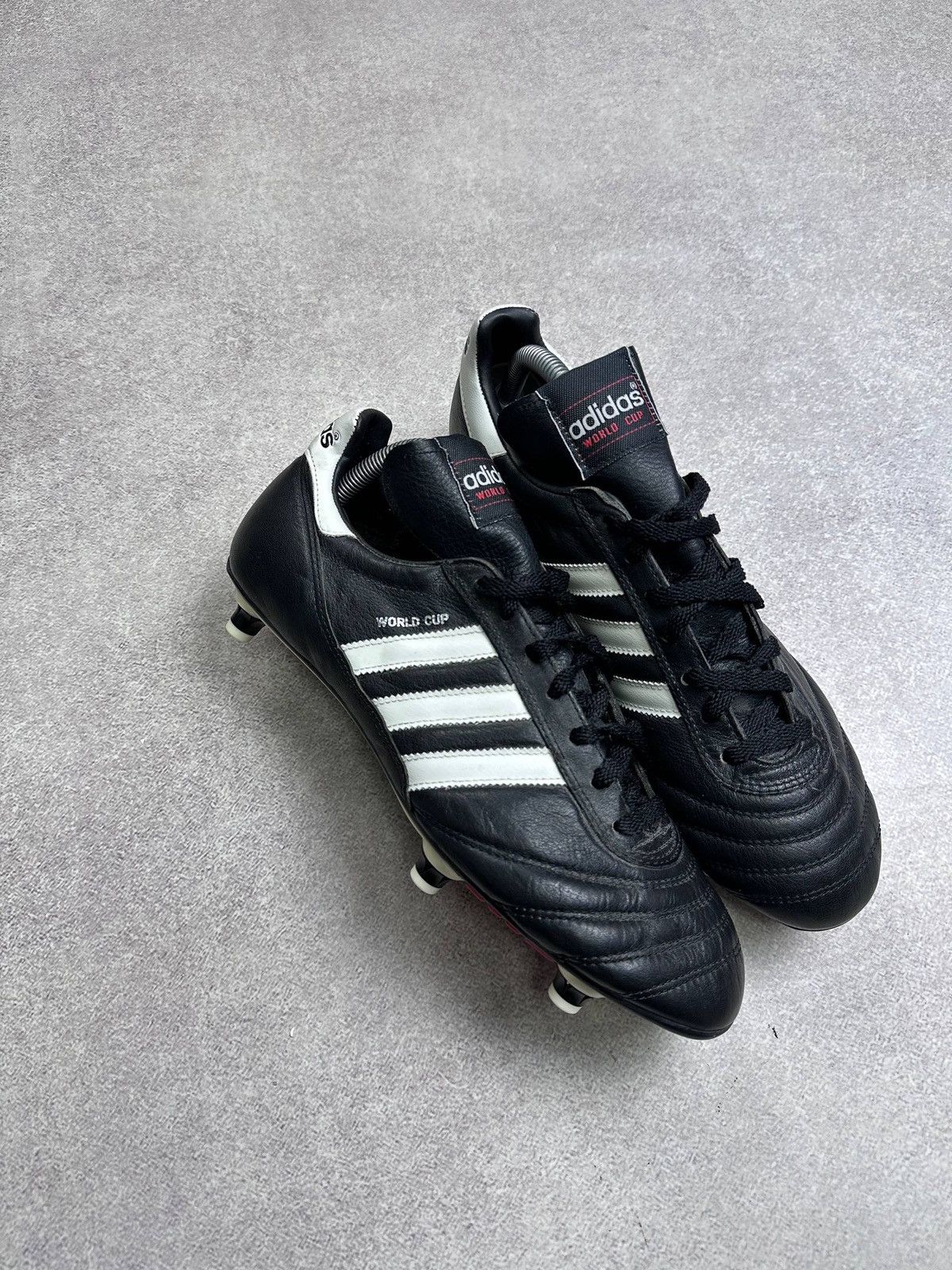 Adidas Vintage 80s Adidas World Cup Leather Soccer Cheats Sneakers Size US 9.5 / EU 42-43 - 8 Thumbnail
