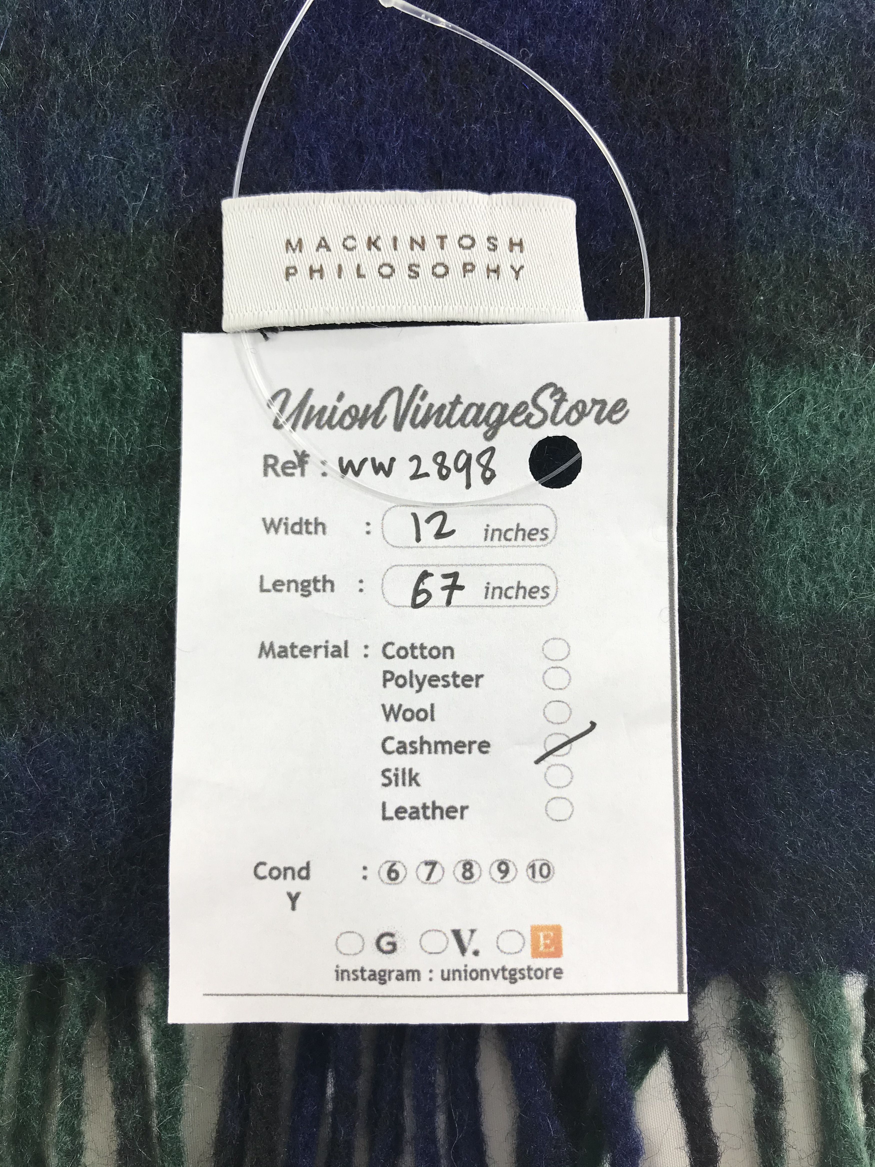 Mackintosh Mackintosh Scarf / Muffler / Neckwear - WW2898 Size ONE SIZE - 4 Thumbnail