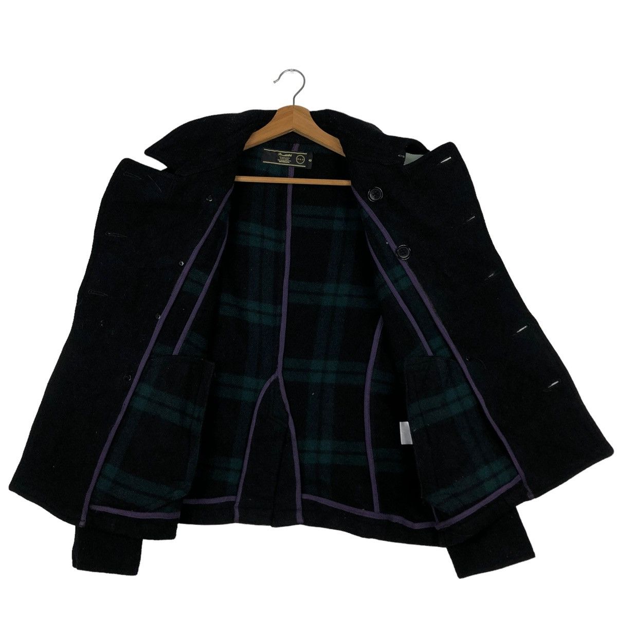 Beauty Beast 🔥90’s Vtg Wool Double Breast Jacket Breath Mint Issey Miyake Size US M / EU 48-50 / 2 - 11 Thumbnail