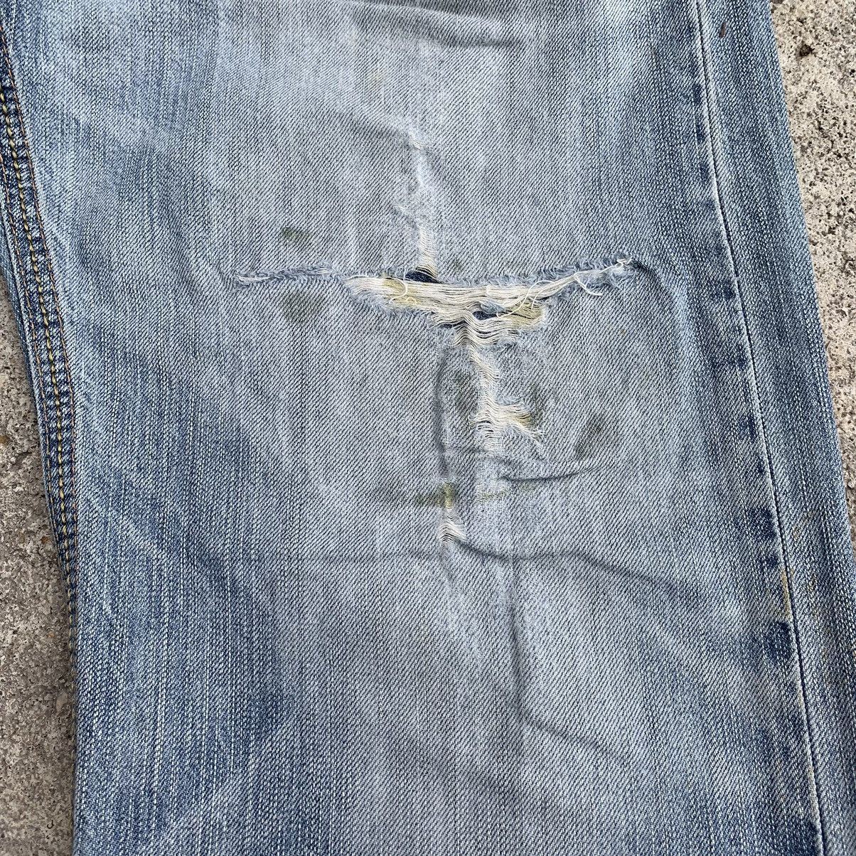 Japanese Brand Vintage Japan Edwin Navajo Distressed Two Tone Denim W35 Size US 35 - 8 Thumbnail