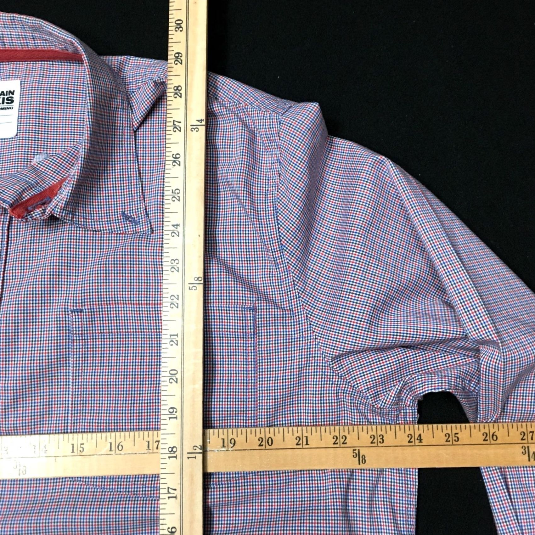 Mountain Khakis Mountain Khakis CHECK Shirt LARGE Cotton/Lycra Blend, Short Sleeve, Button-Up, Multicolor, Casual, Outdoor, Men’s, Regular, Classic Fit Size US L / EU 52-54 / 3 - 5 Thumbnail