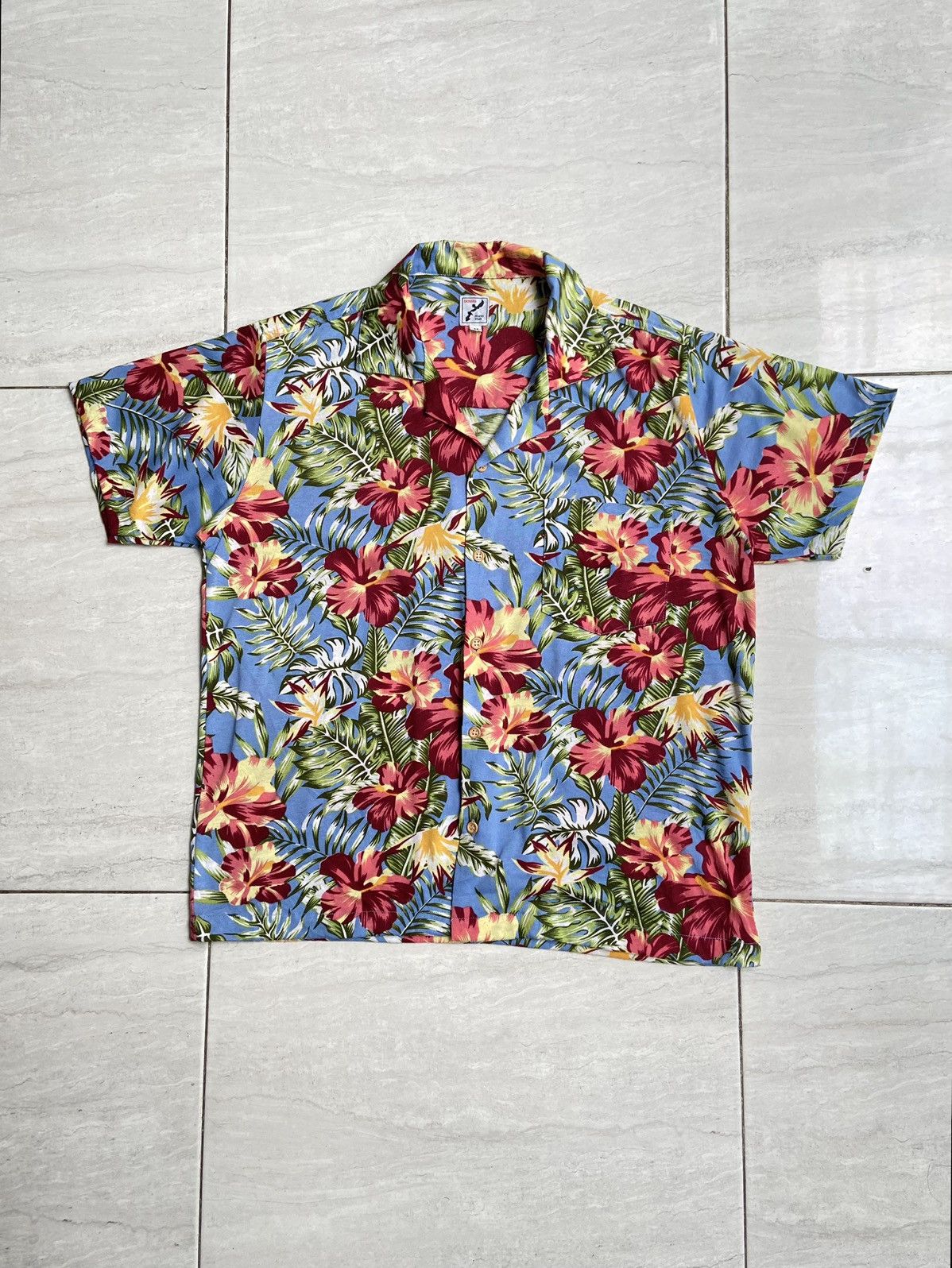 Designer × Japanese Brand OKINAWA Flower Motive Hawaii Shirt Size US M / EU 48-50 / 2 - 6 Thumbnail
