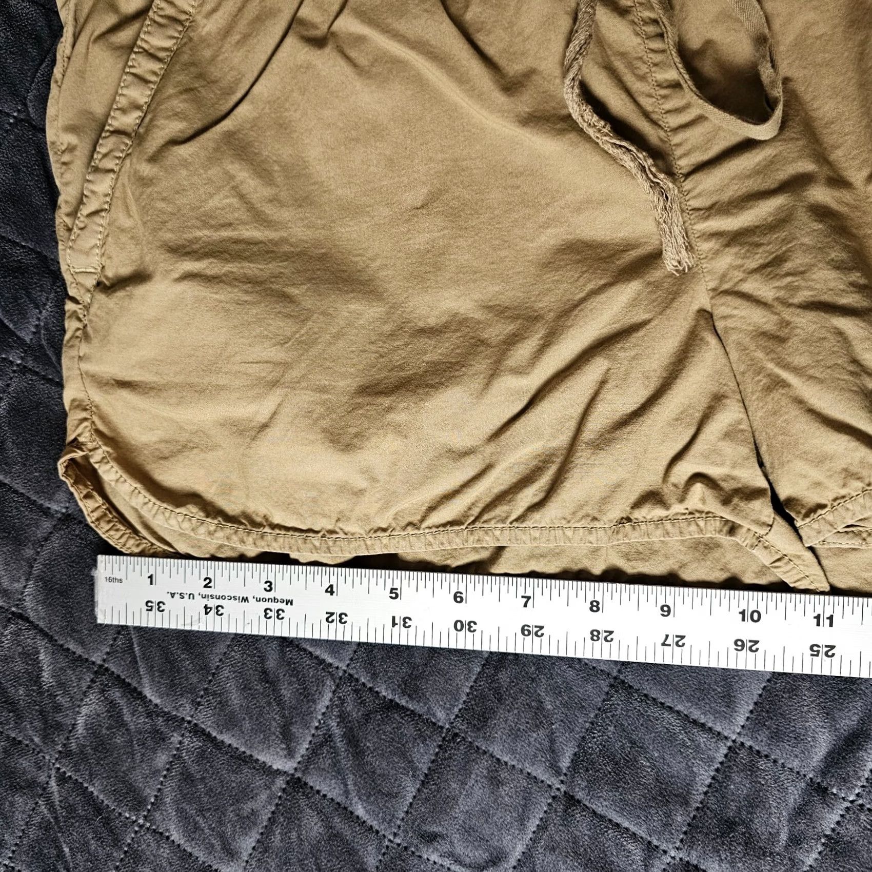 Lou & Grey Lou & Grey Women Chino Shorts Drawstring Waist Beige Sateen M Regular Casual Size 32" / US 10 / IT 46 - 6 Thumbnail