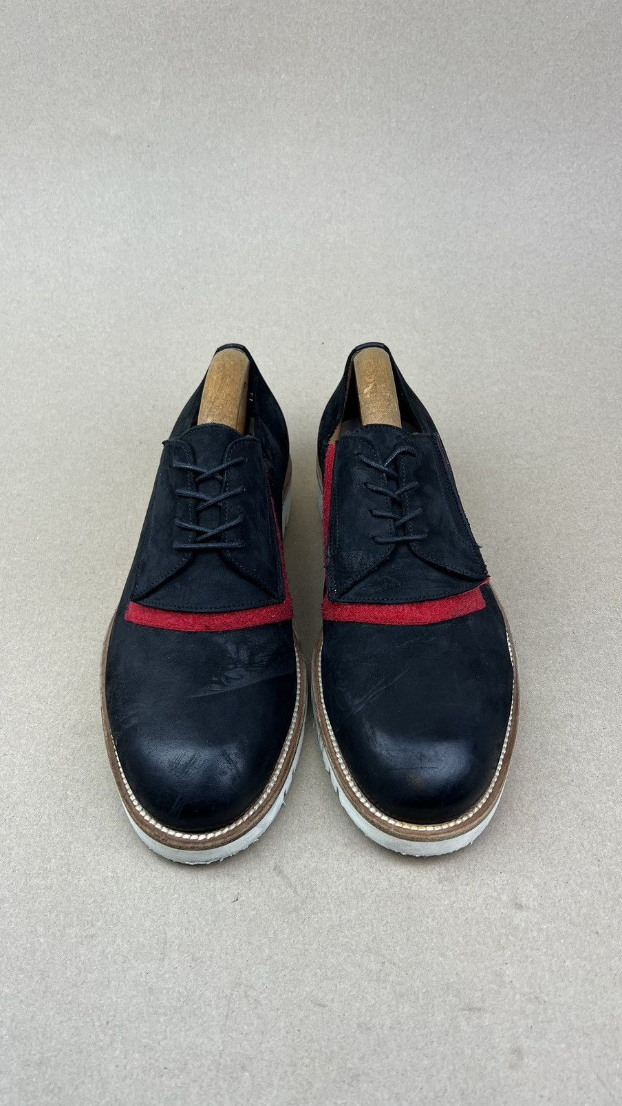 Maison Margiela MAISON MARGIELA Derby Matte Leather Shoes Velcro Fastening Size US 10 / EU 43 - 2 Thumbnail