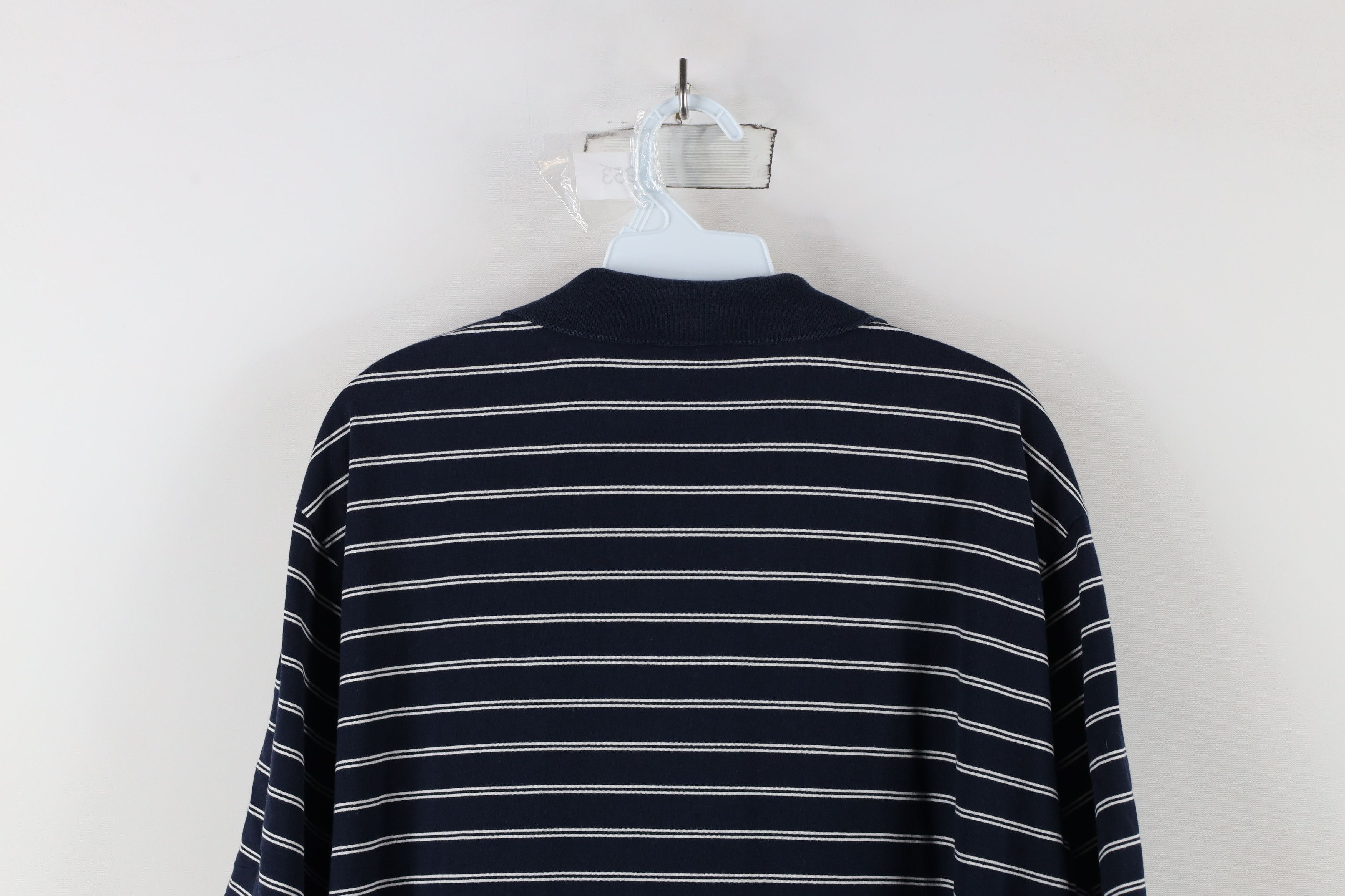 Ralph Lauren × Vintage Vintage 90s Ralph Lauren Striped Spell Out Crest Polo Shirt Size US L / EU 52-54 / 3 - 10 Thumbnail
