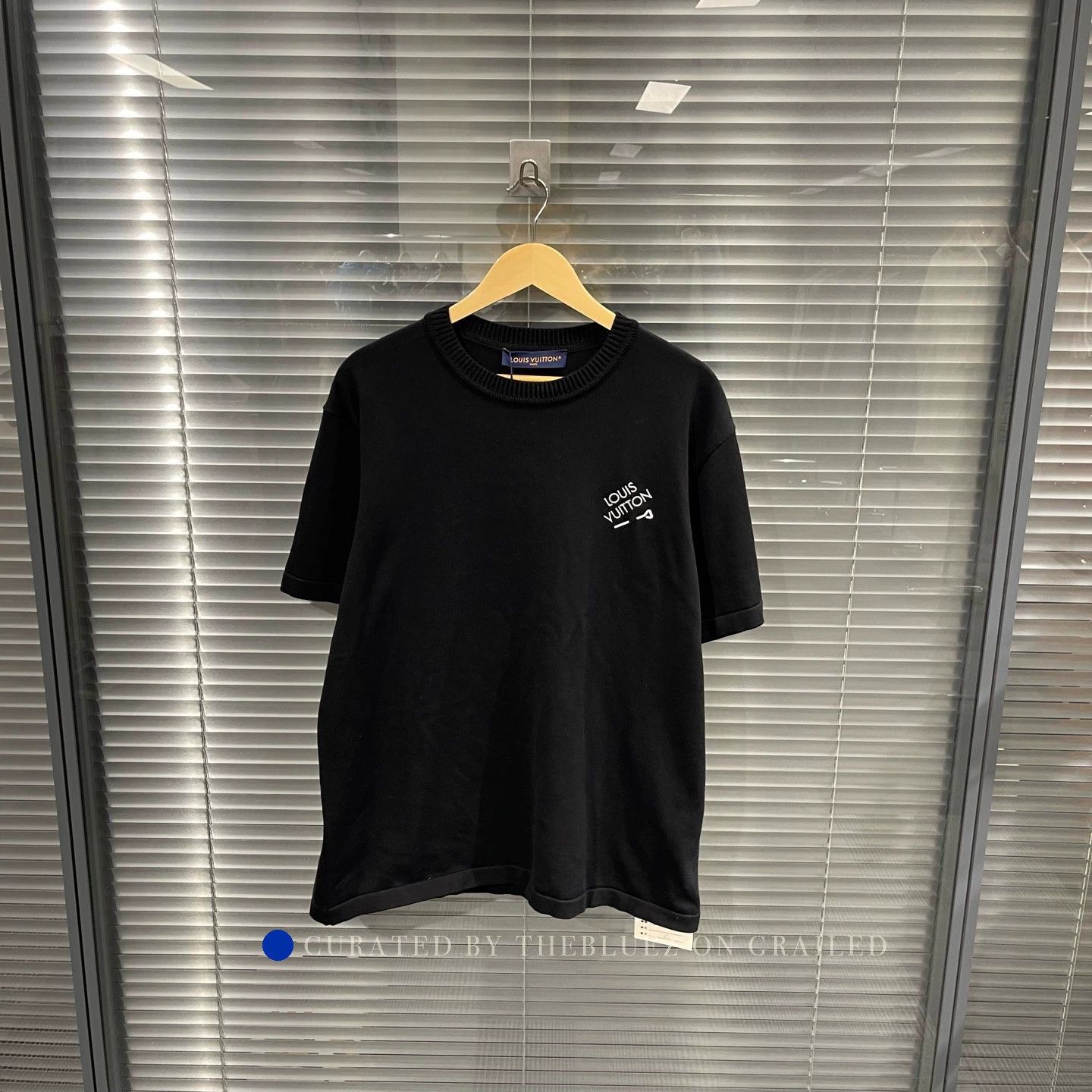 Louis Vuitton Black Knit Short Sleeve Sweater in XL Size US XL / EU 56 / 4 - 1 Thumbnail
