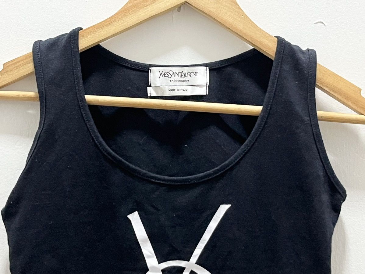 Yves Saint Laurent Yves Saint Laurent 2000s white YSL tank top Shirt Size ONE SIZE - 4 Thumbnail