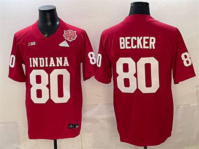 Other Men's Indiana Hoosiers #80 Charlie Becker Red Jersey Size US S / EU 44-46 / 1 - 1 Thumbnail