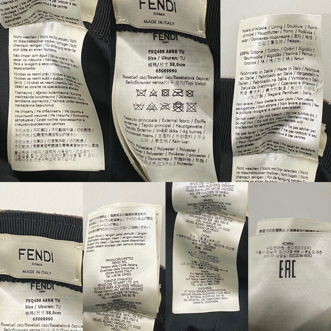 Fendi Fendi Cap Zucca Size ONE SIZE - 6 Thumbnail