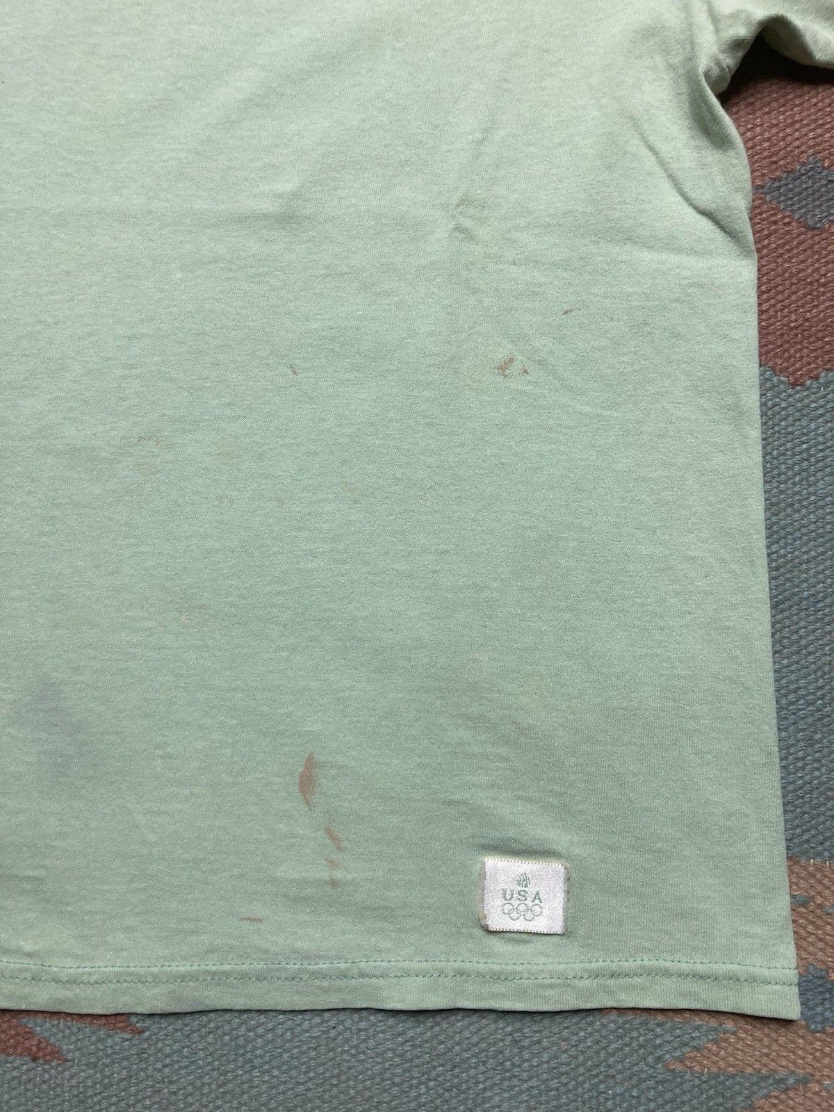 Vintage Vintage blank t shirt JCPenney Olympics mint green paint XL Size US XL / EU 56 / 4 - 3 Thumbnail