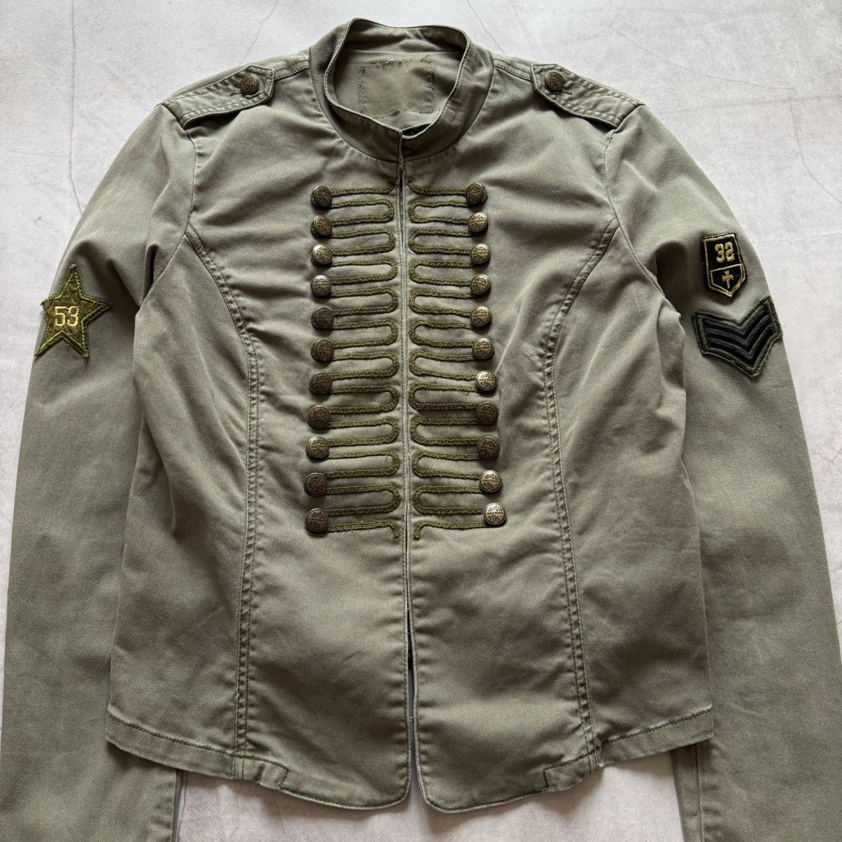 Hysteric Glamour × Undercover 00s Napoleon Military Jacket Mad Punk Coat PPFM Balmain Vibe Size M / US 6-8 / IT 42-44 - 4 Thumbnail