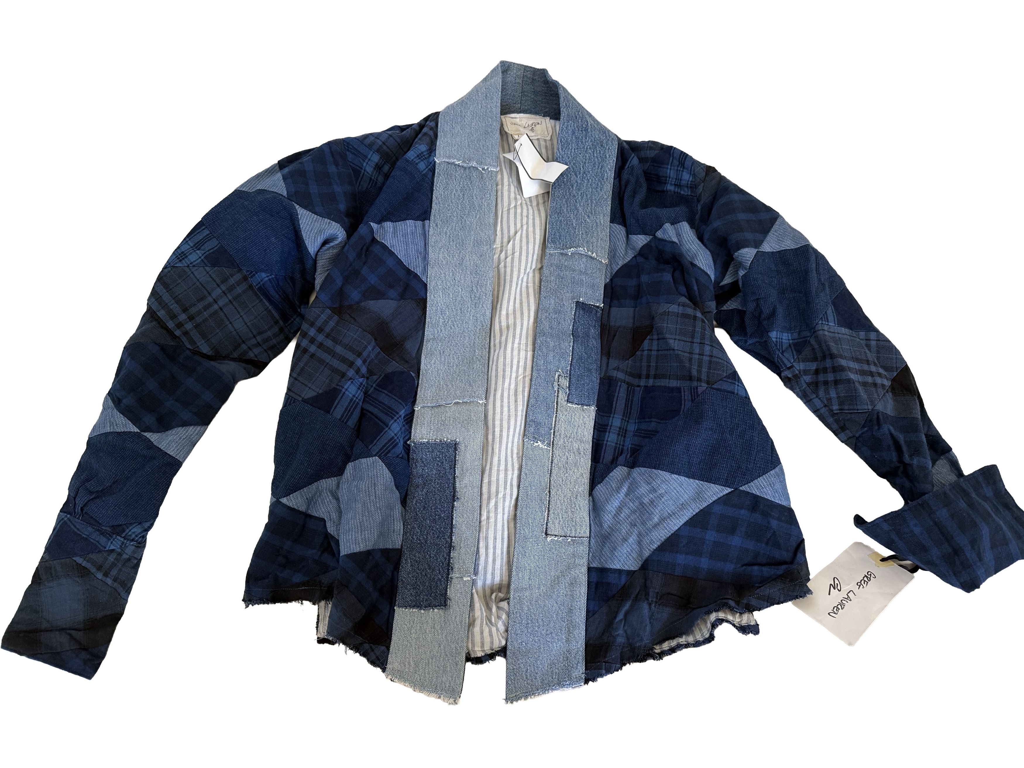 Greg Lauren Patchwork upcycled denim jacket Overshirt Distressed size 1 Size US S / EU 44-46 / 1 - 2 Thumbnail