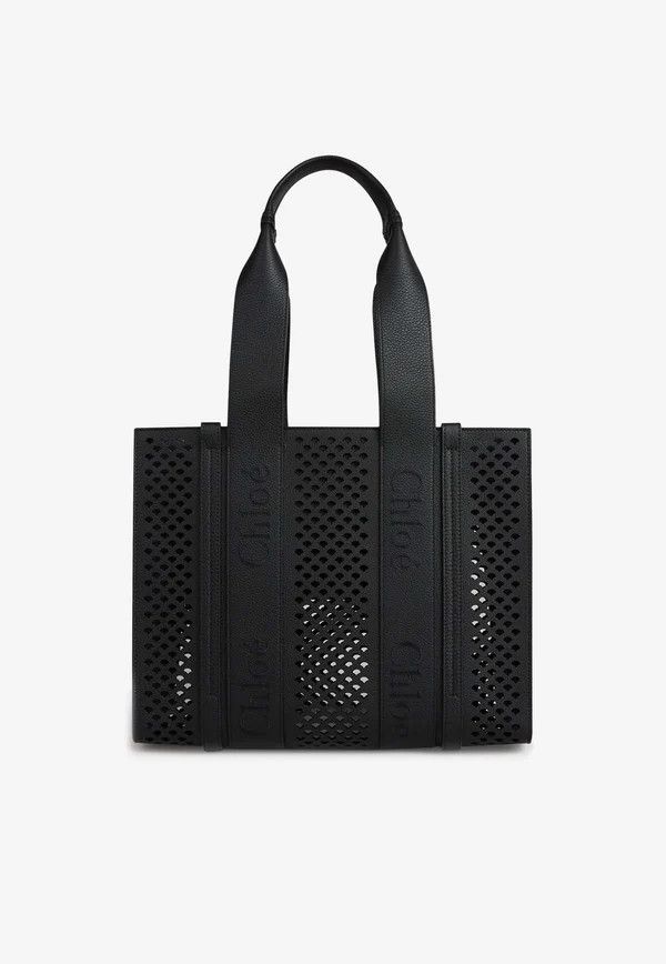 Chloe o1loc1c0625 Size: OS / Woody Tote Bag in Black Size ONE SIZE - 1 Thumbnail