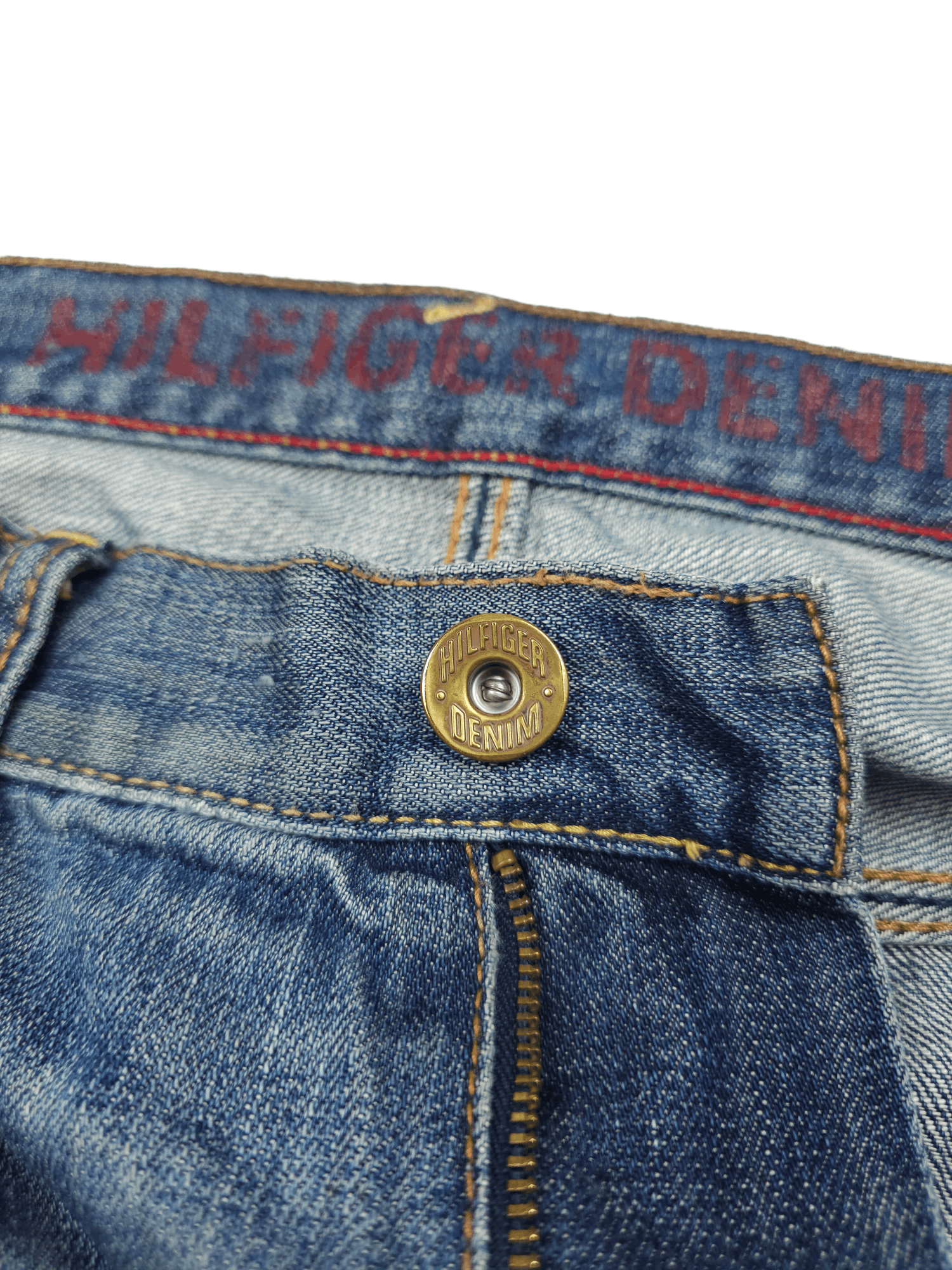 Japanese Brand × Tommy Hilfiger 💎 Size 38/30 Distressed Washed Ripped Baggy Denim Jeans Size US 38 / EU 54 - 8 Thumbnail