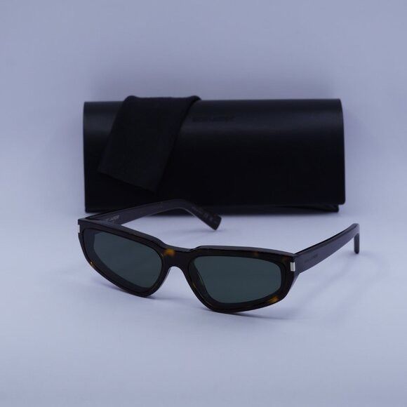 Saint Laurent Paris Saint Laurent SL634 NOVA 002 Sunglasses Dark Havana Cat Eye Size ONE SIZE - 1 Thumbnail