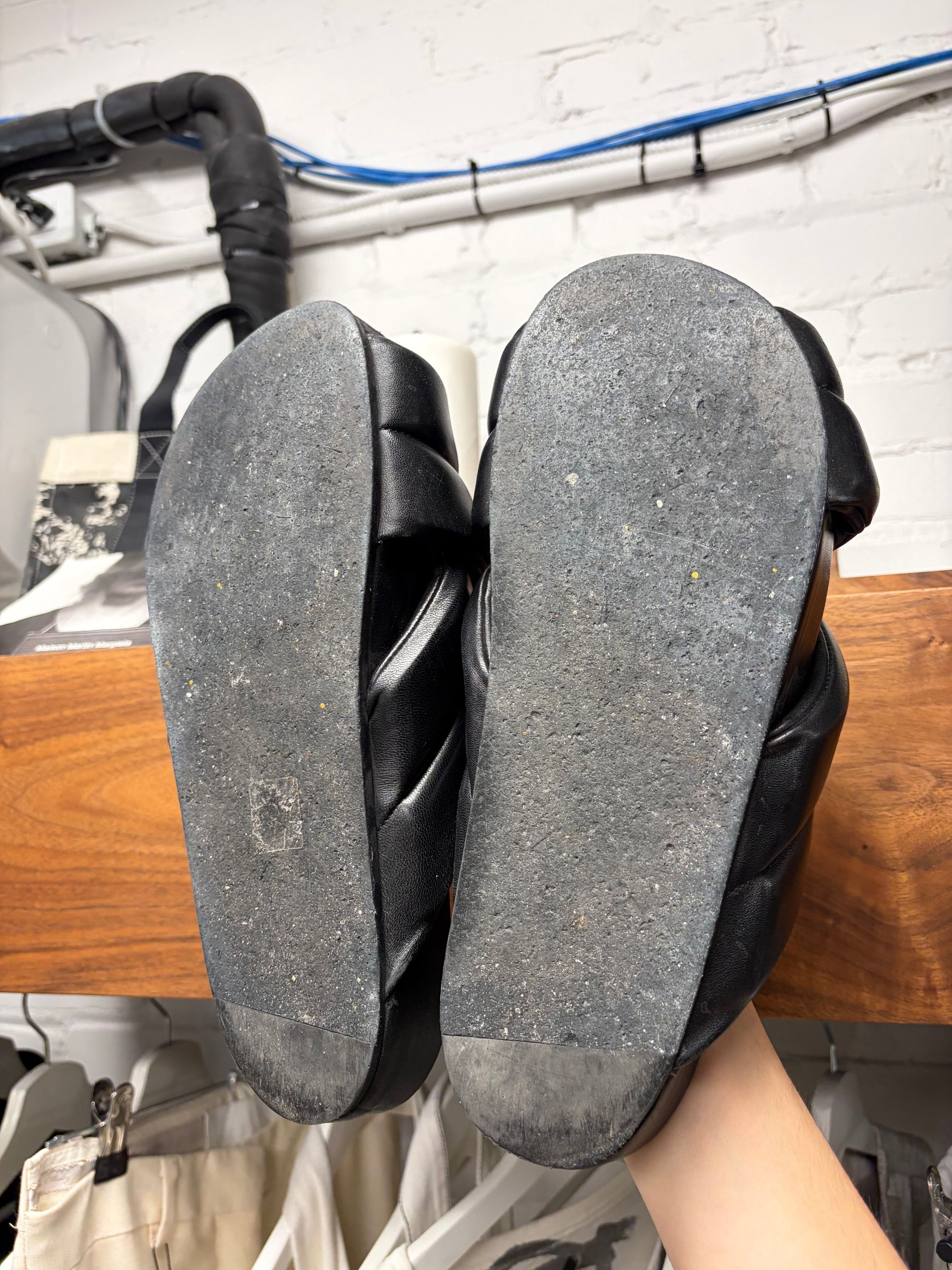 Jil Sander Jil Sander Crossover Strap Black Leather Sandals Size US 10 / EU 43 - 4 Thumbnail