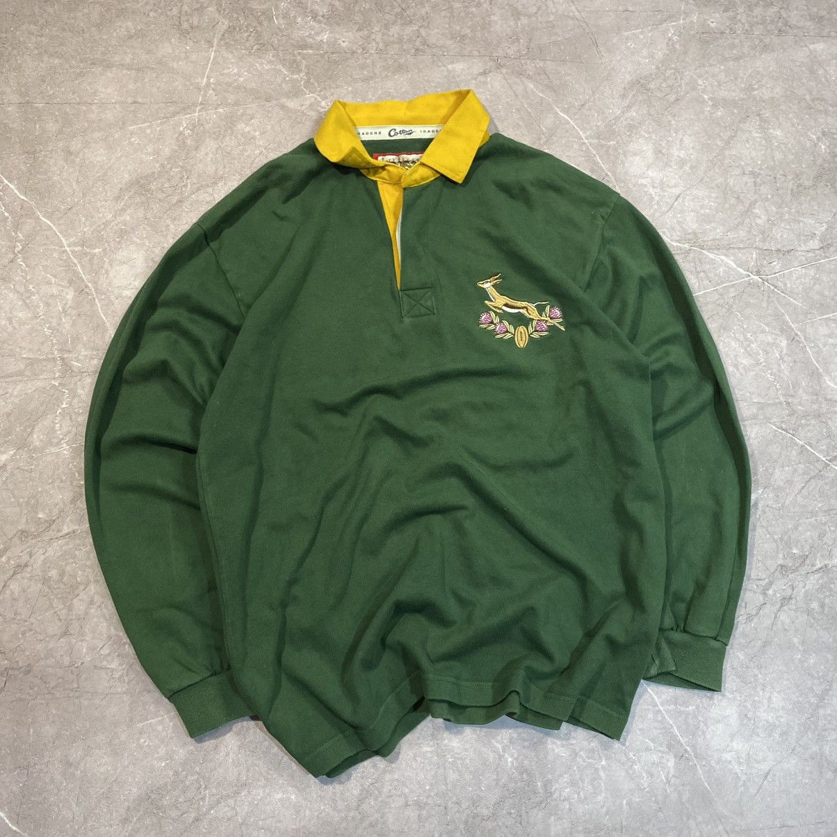 Cotton Traders × Vintage VINTAGE COTTON TRADERS SOUTH AFRICA RUGBY JERSEY 90s Size US L / EU 52-54 / 3 - 1 Thumbnail
