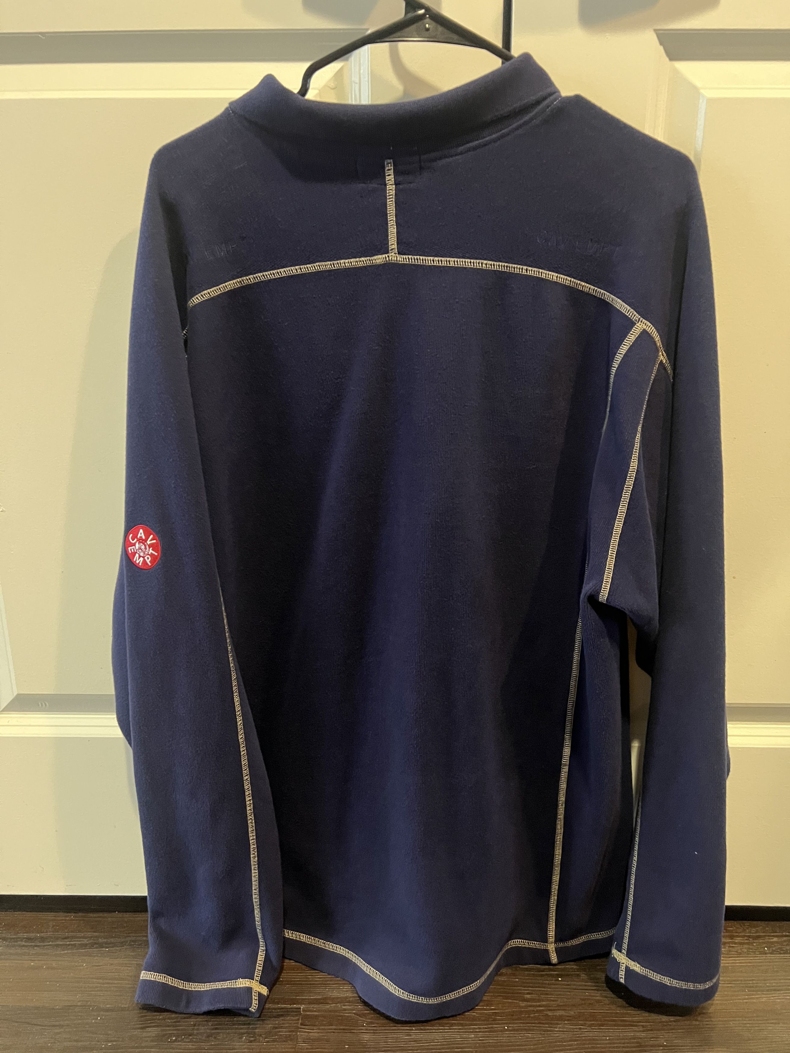 Cav Empt Cav Empt DBL Knit Long Sleeve Polo Navy Size US L / EU 52-54 / 3 - 2 Thumbnail