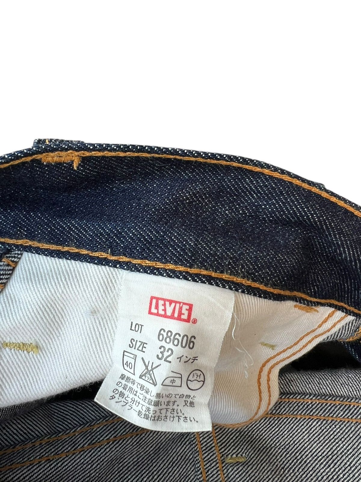 Levi's Vintage Clothing Vintage 2005 Levi’s 606 Big E Orange Tab Denim Skinny Jeans Size US 32 / EU 48 - 24 Thumbnail
