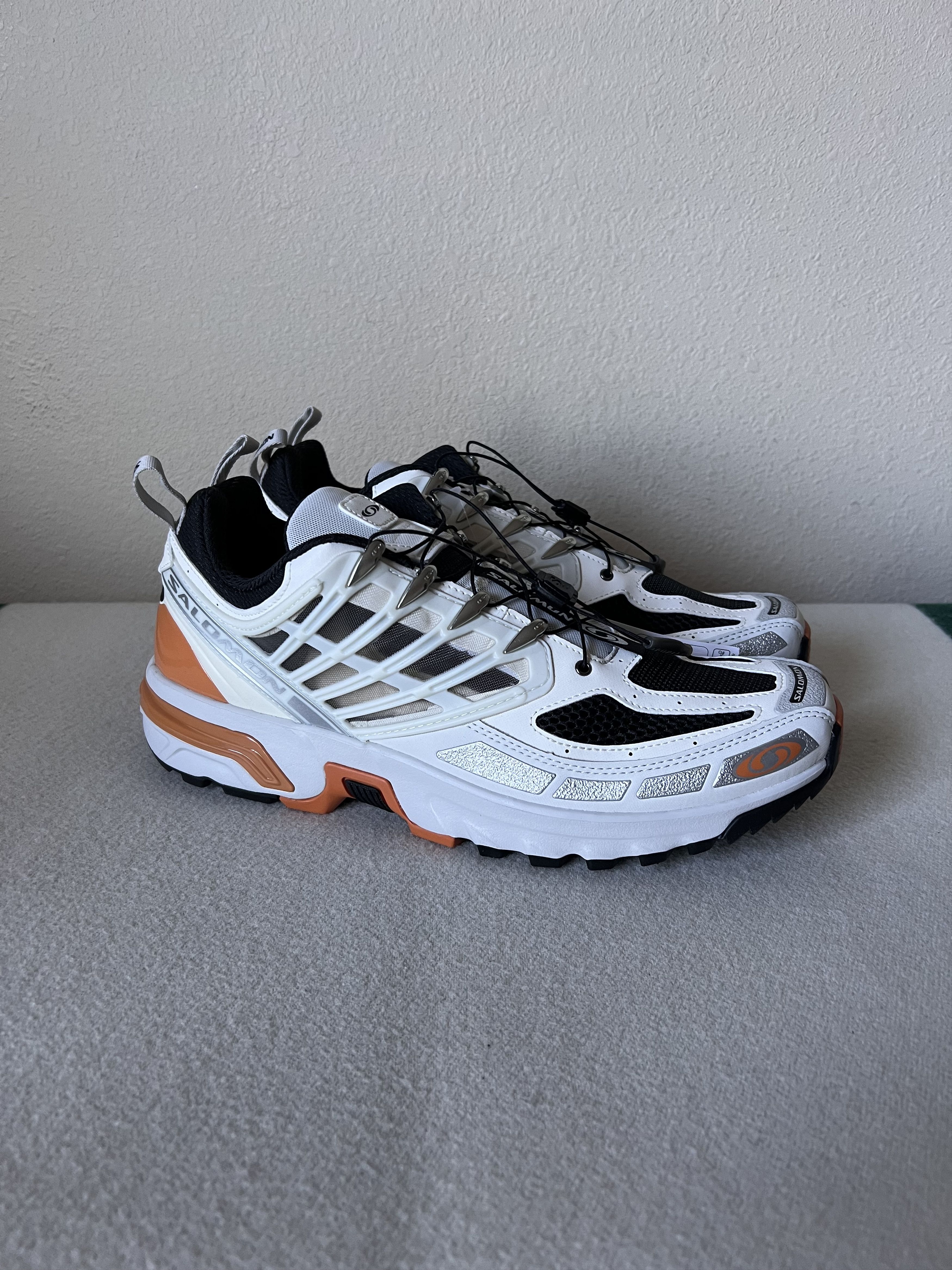 Salomon Salomon ACS Pro Sneakers in White Orange Size US 12.5 / EU 45-46 - 1 Thumbnail