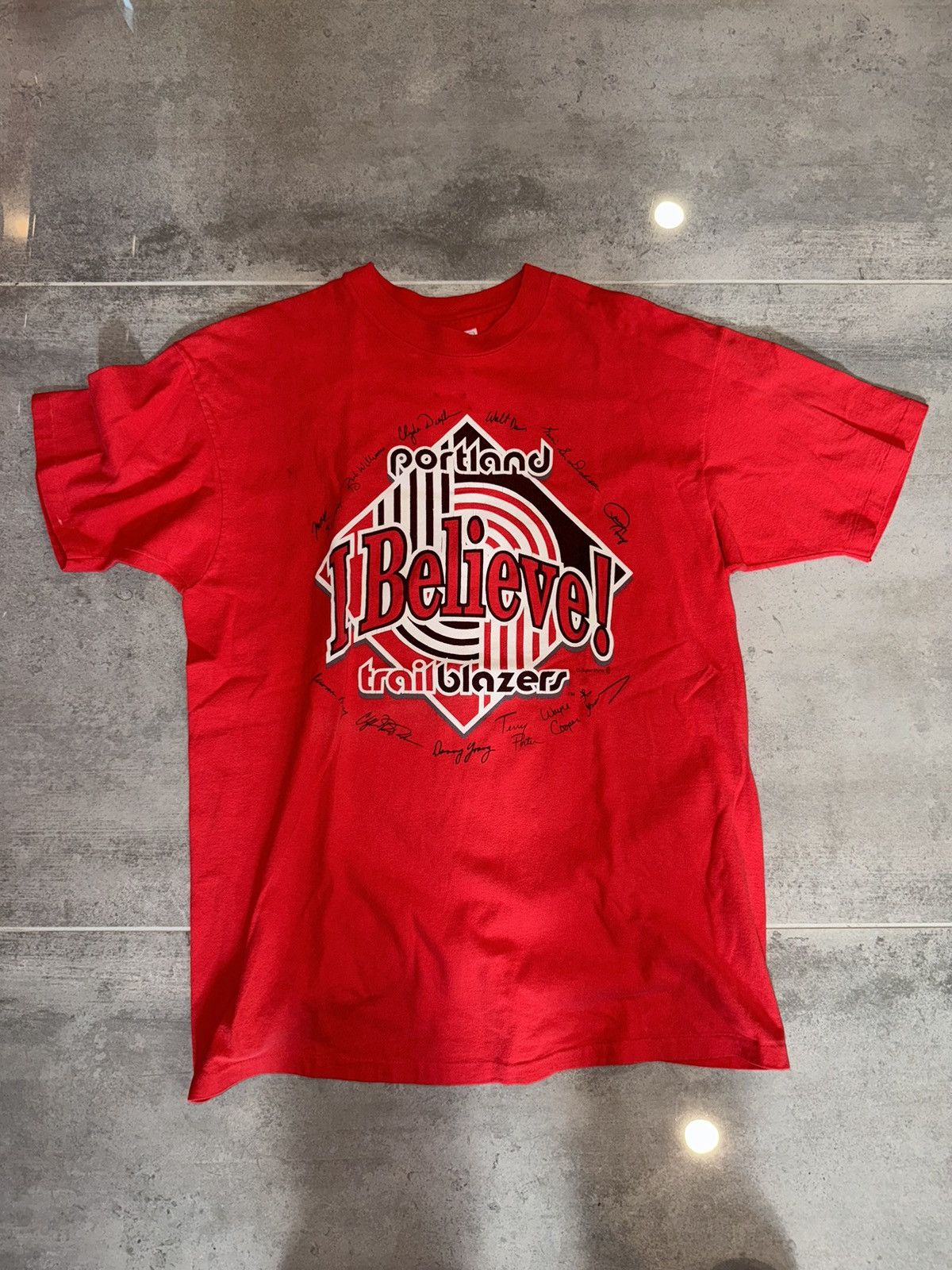 Vintage early 90’s Portland Trail Blazers tee “ I Believe