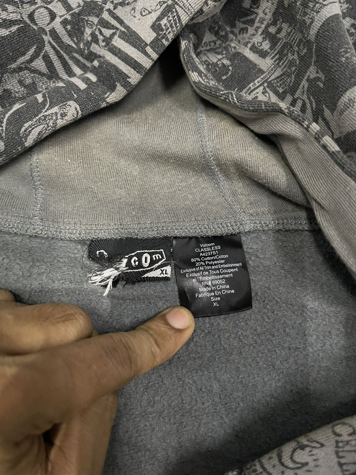 Volcom 2000s VOLCOM ANARCHY REVOLUTION OVP HOODIE ZIPPER RARE Size US XL / EU 56 / 4 - 10 Thumbnail