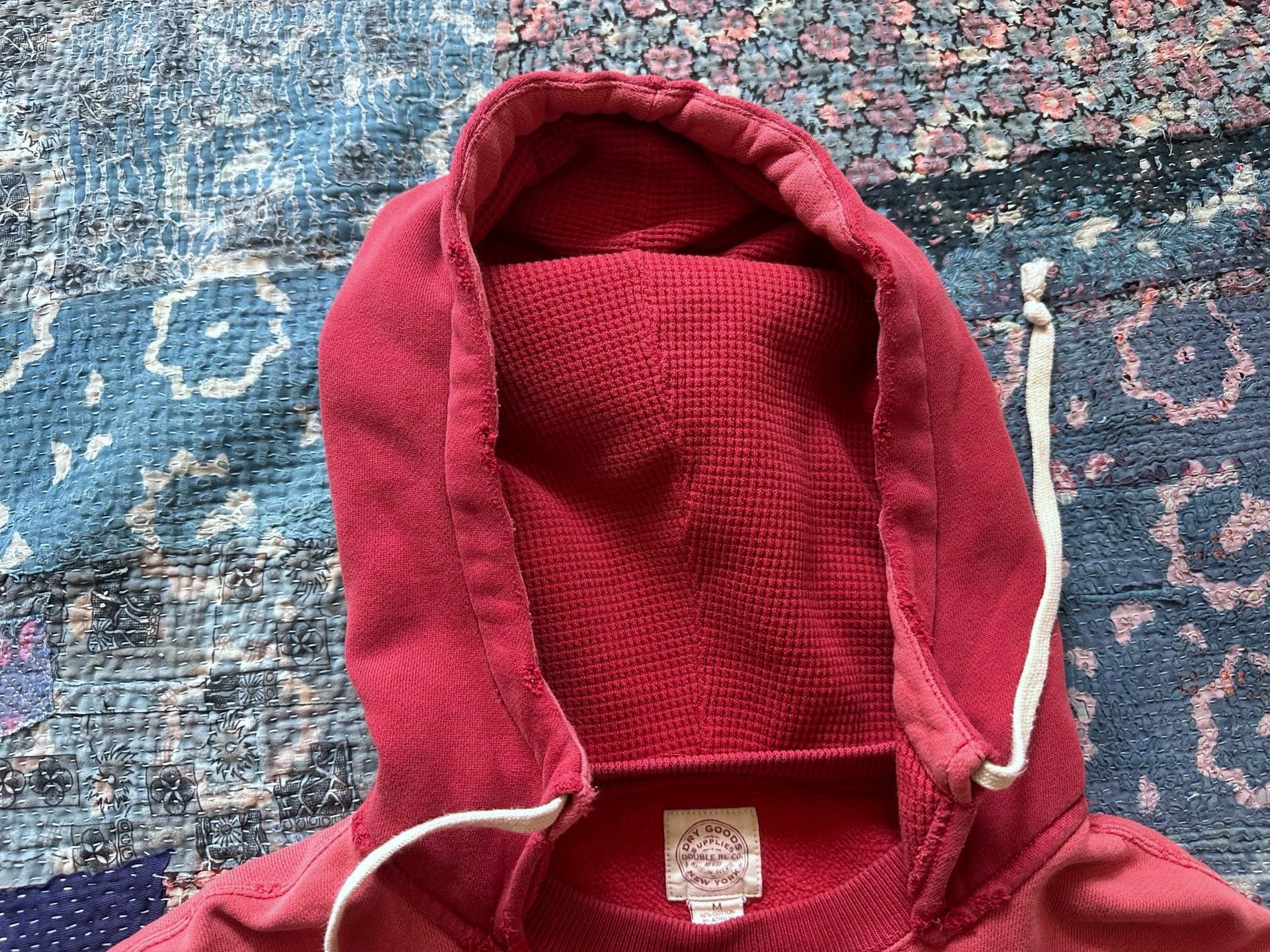 RRL Ralph Lauren RRL Vintage Distressed Hoodie M (Watermelon Red) Size US M / EU 48-50 / 2 - 6 Thumbnail