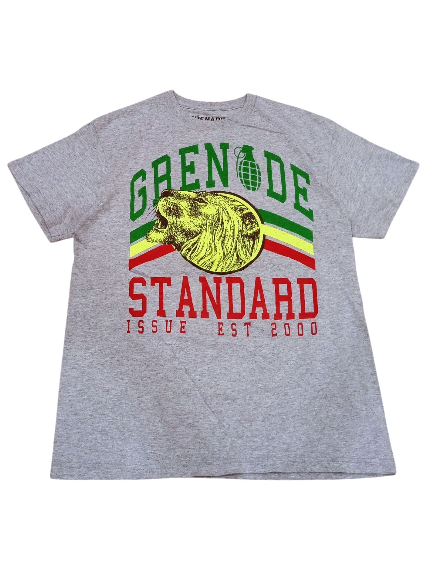 Grenade Rare! Y2K Grenade Skate Streetwear Lion Rasta Tee Size US M / EU 48-50 / 2 - 1 Thumbnail