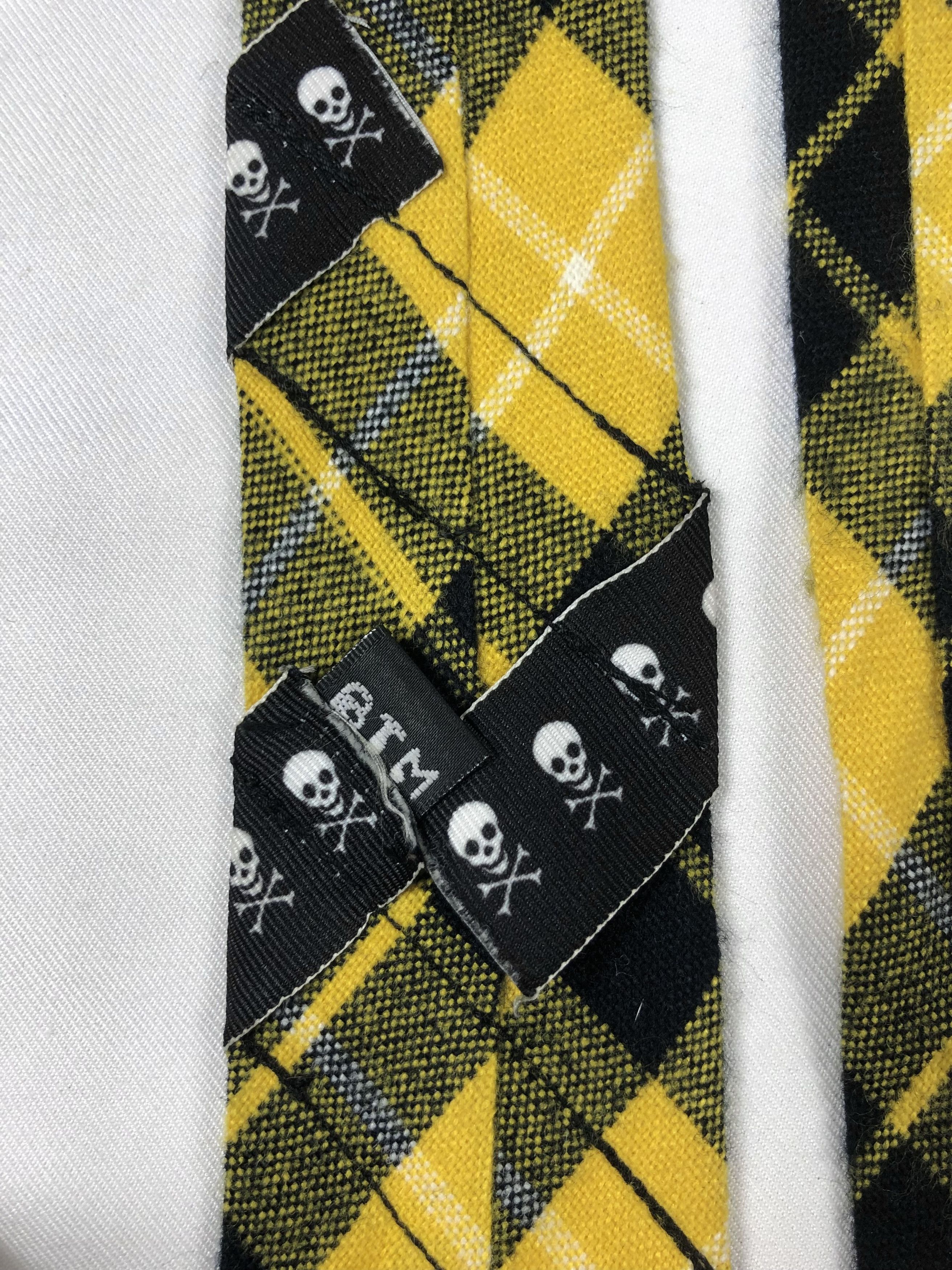 Seditionaries Rare BTM Japan Skulls Checkered Punk Style Tie Size ONE SIZE - 7 Thumbnail