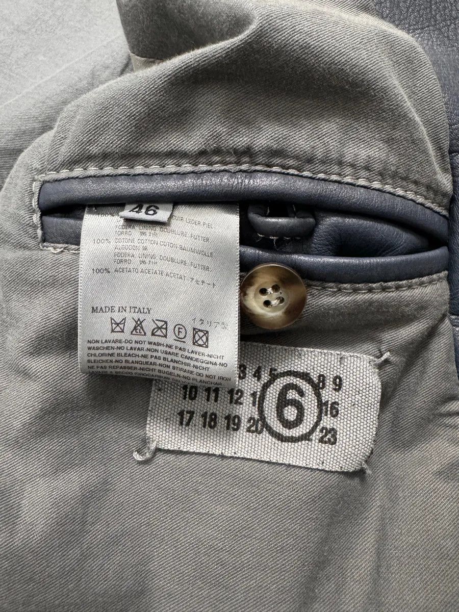 Maison Margiela SS2008 Maison Margiela 5-Zip Biker Navy Leather Jacket Size US XS / EU 42 / 0 - 5 Thumbnail