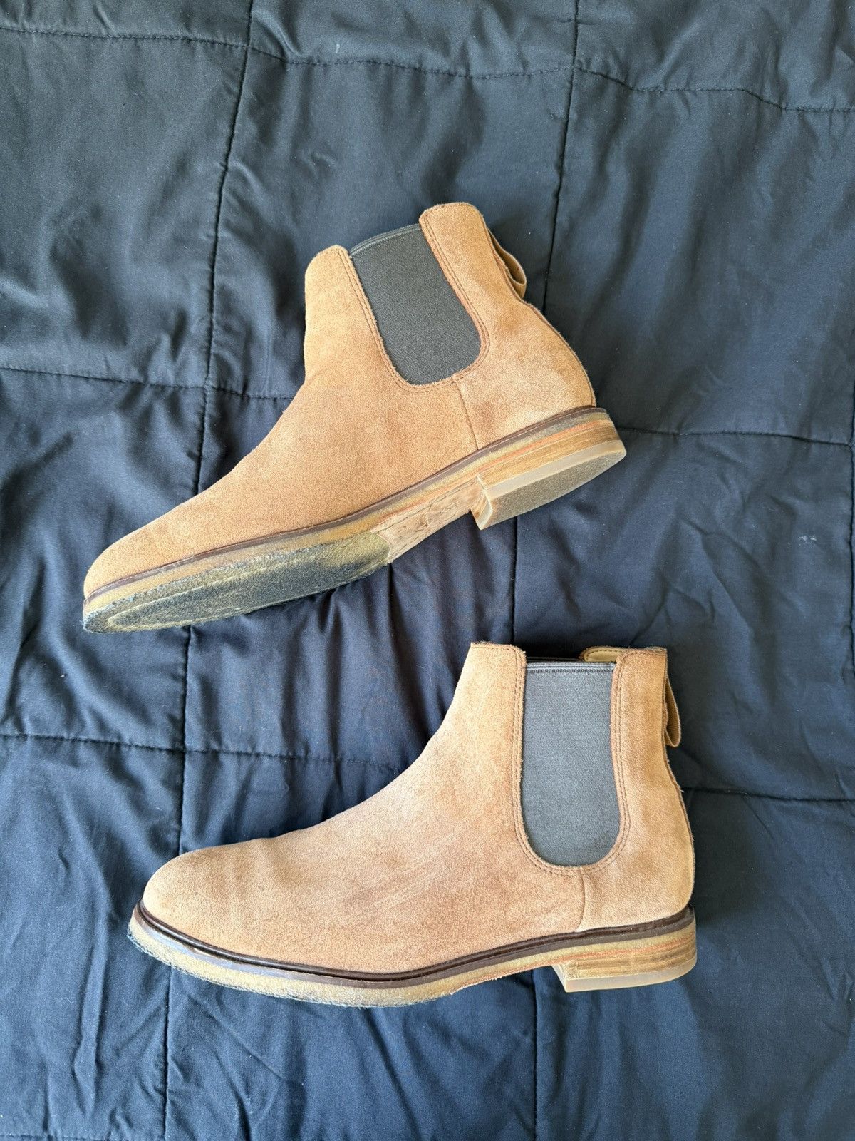 Clarks Clarks Chelsea Boots “Saint Laurent” Brown Suede/Leather Size US 9.5 / EU 42-43 - 3 Thumbnail