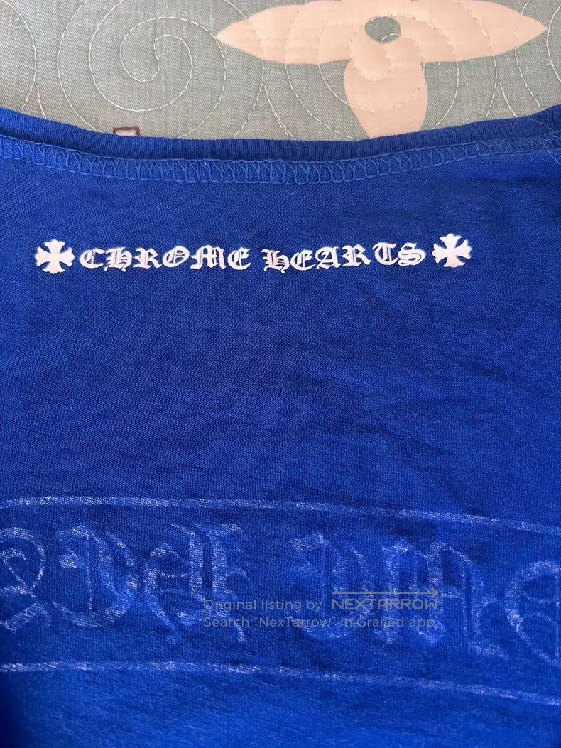 Chrome Hearts CHROME HEARTS Size S Klein blue star Sanskrit scroll V-neck Size US S / EU 44-46 / 1 - 3 Thumbnail