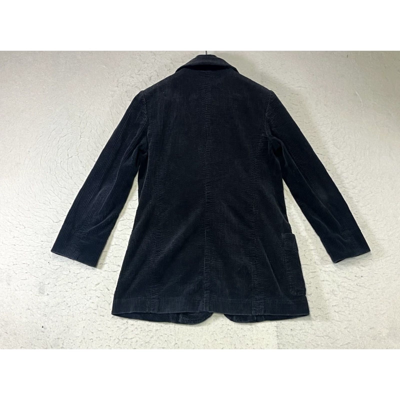 J. Jill J.Jill Corduroy Jacket Blazer Black Velvet Trim Three Buttons Women's S Black Women's Small Jacket Size S / US 4 / IT 40 - 2 Thumbnail