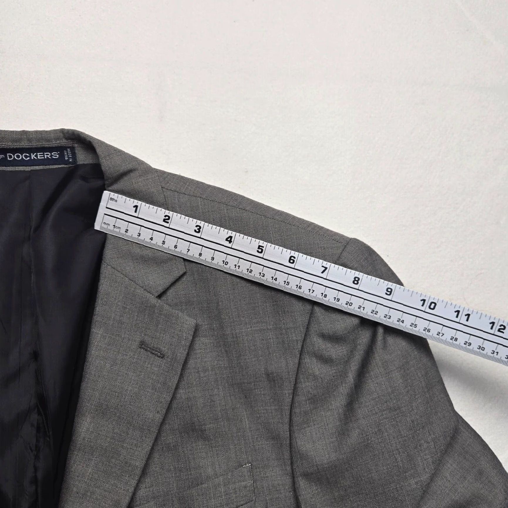 Dockers DOCKERS JACKET Gray 44L Long Sleeve Regular Fit Button Up Mens Blazer Coat 80s 90s Vintage-inspired Style Size US XXL / EU 58 / 5 - 7 Thumbnail