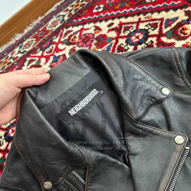 Neighborhood Neighborhood Motorcycle Leather Jacket Size US M / EU 48-50 / 2 - 6 Thumbnail
