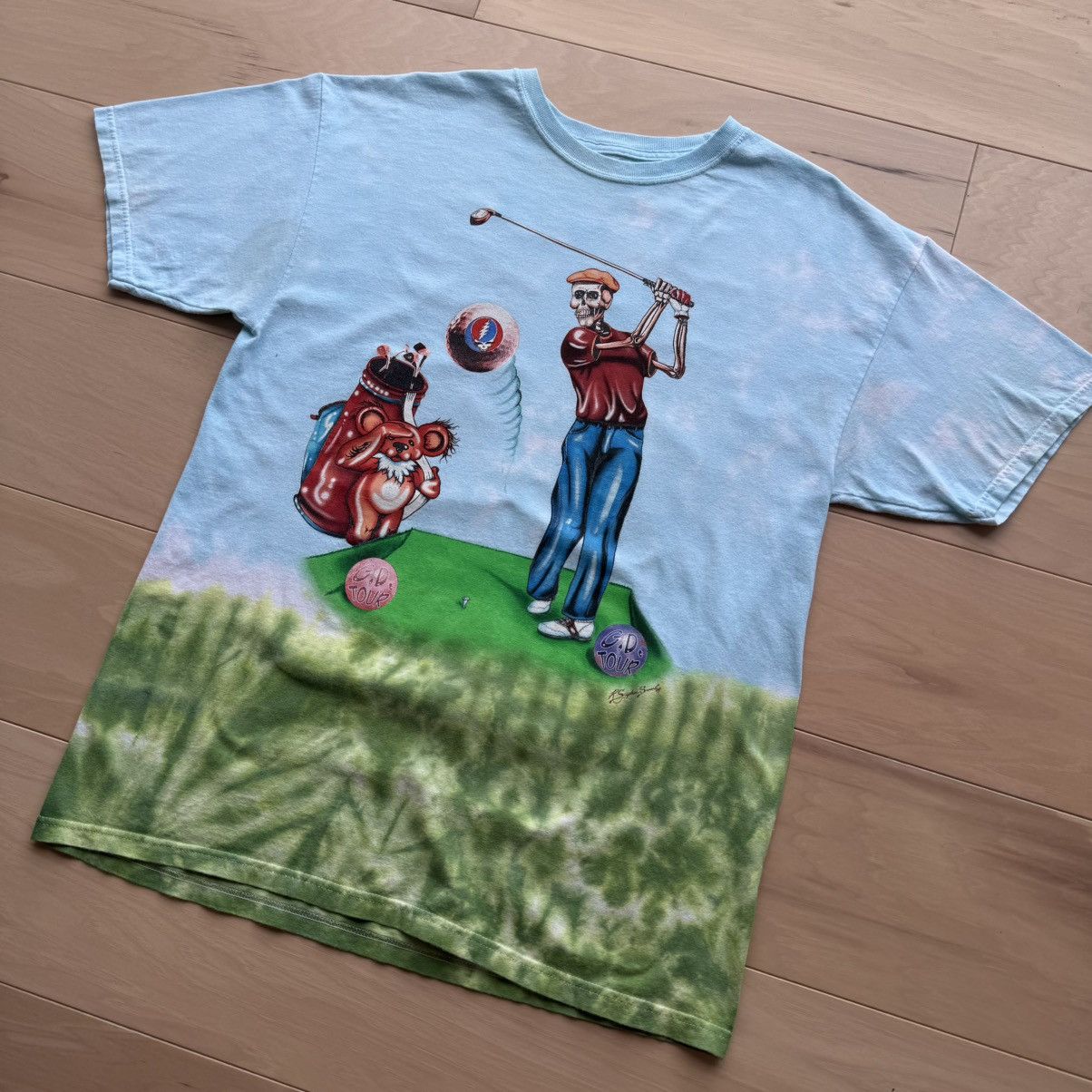 Band Tees Grateful Dead Golfing Shirt Large Multicolor 90s Liquid Blue Size US L / EU 52-54 / 3 - 6 Thumbnail