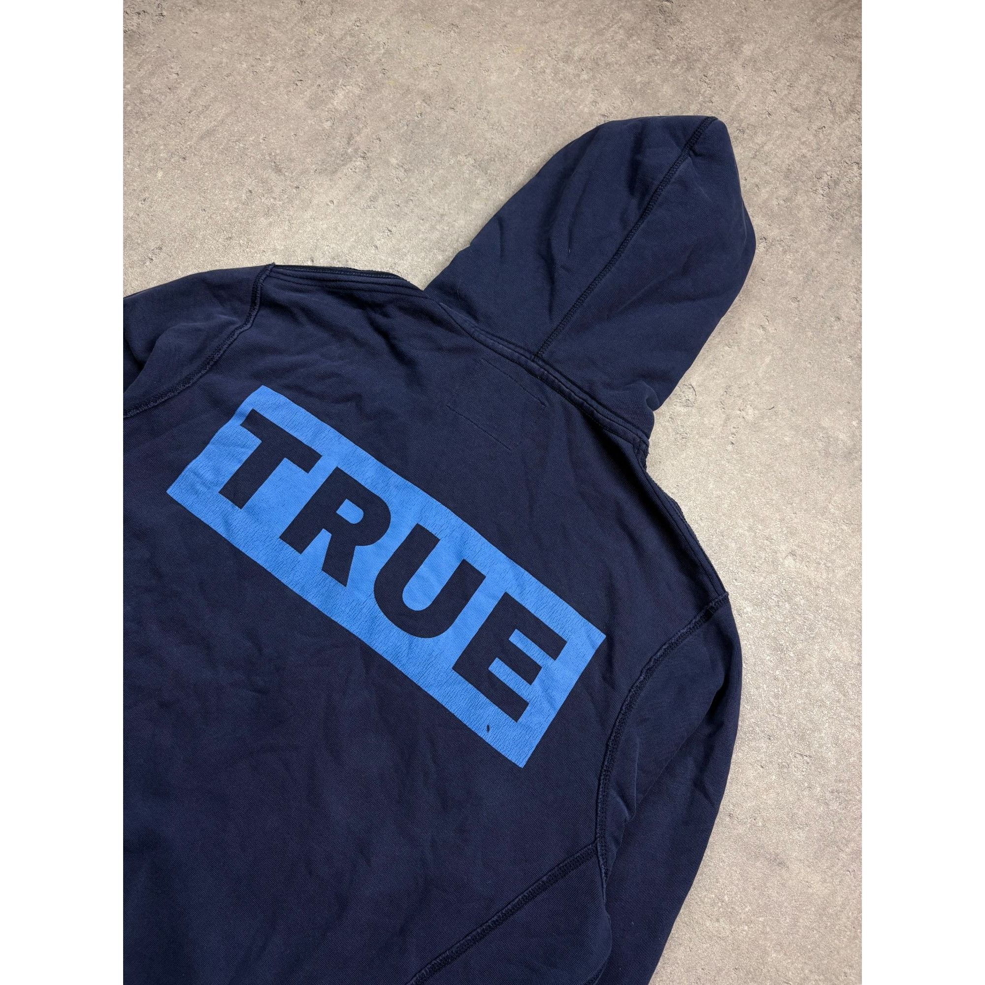 True Religion True Religion Mens Navy Full-Zip Hoodie With Drawstring Hood Size US XXL / EU 58 / 5 - 7 Thumbnail