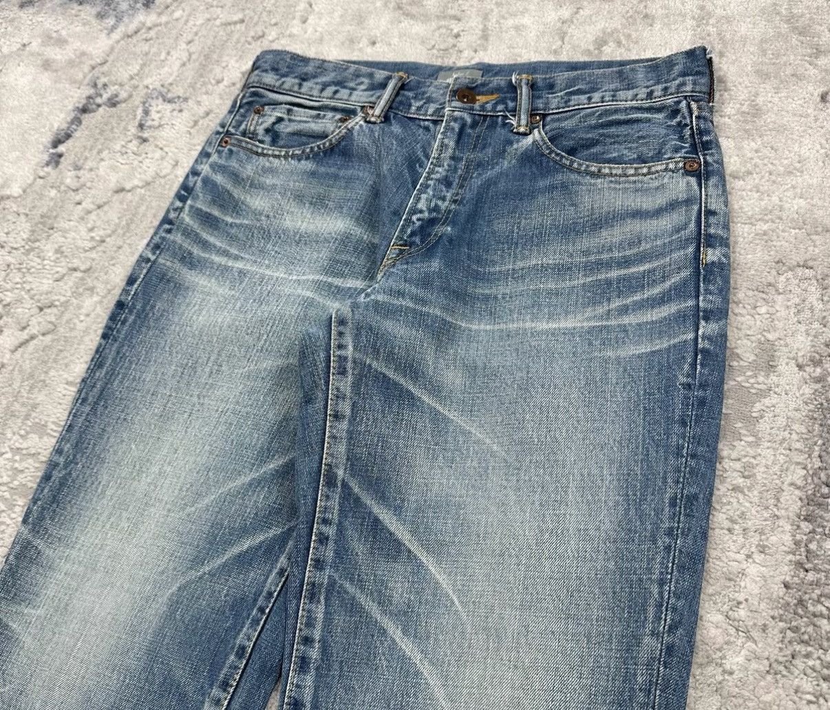 Kolor Kolor 14AW BEACON Vintage Washed Straight Jeans J16 Size US 30 / EU 46 - 2 Thumbnail