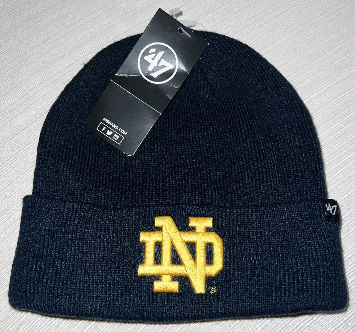 47 Brand × Notre NOTRE DAME 47 BRAND BEANIE (NTW) Size ONE SIZE - 1 Thumbnail