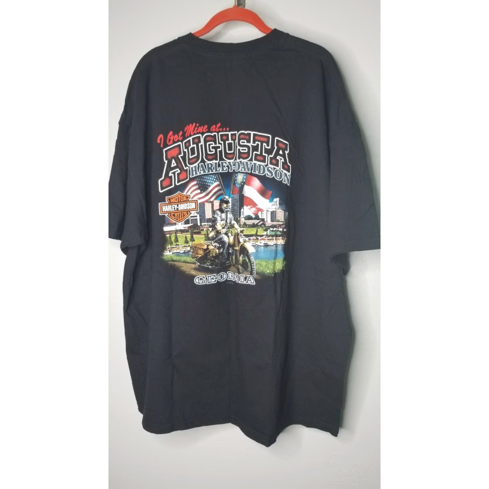 Harley Davidson Harley-Davidson T-Shirt Mens 3XL Black Retro I Got Mine Augusta Georgia Shirt Size US XXL / EU 58 / 5 - 5 Thumbnail