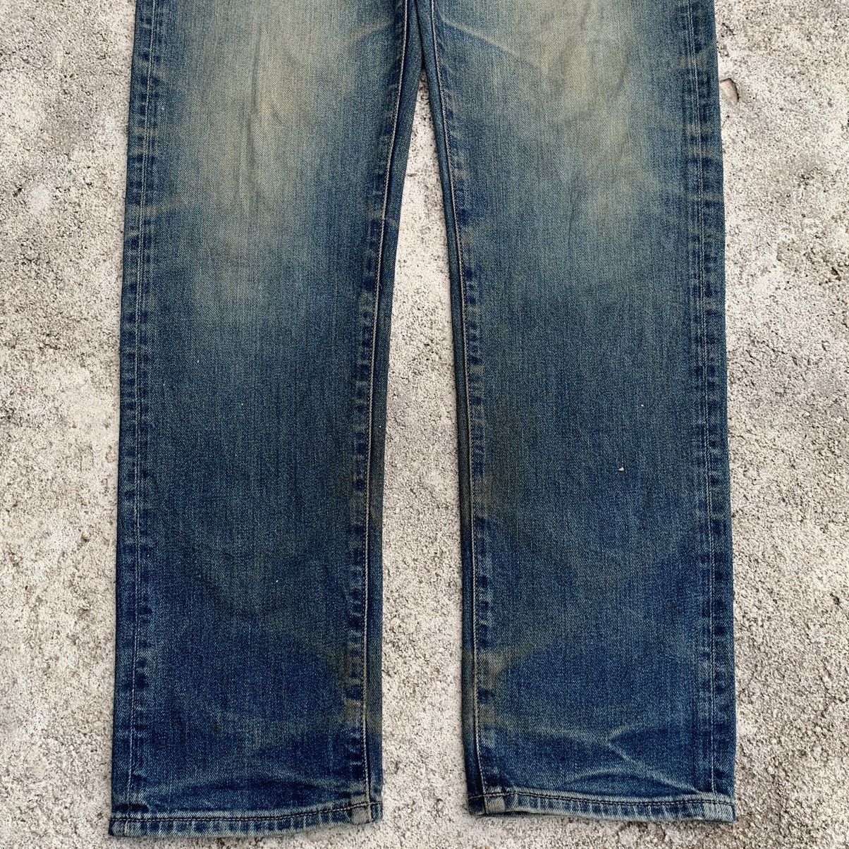 Undercover × Uniqlo Y2K Japanese Kaihara Rusty Mudwash Train Tracks Denim W33 Size US 33 - 4 Thumbnail