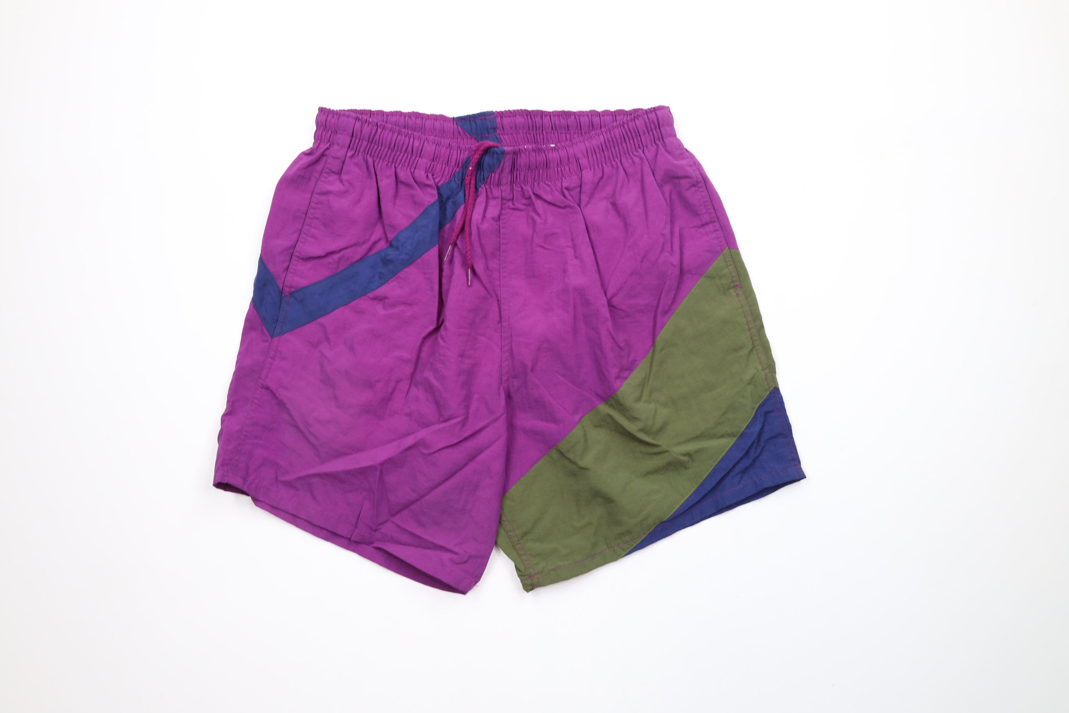 Vintage Vintage 90s Streetwear Above Knee Lined Shorts Swim Trunks Size US 34 / EU 50 - 1 Thumbnail