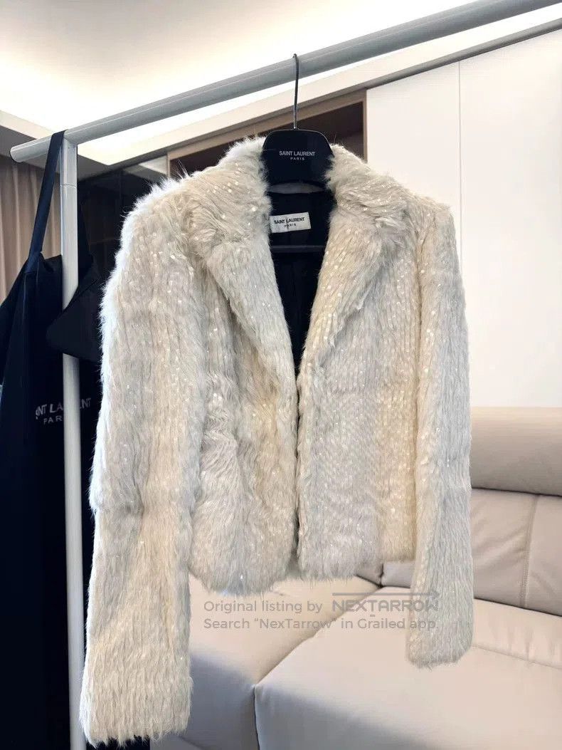 Saint Laurent Paris Saint Laurent Rabbit Fur Short Coat. Size US S / EU 44-46 / 1 - 1 Thumbnail