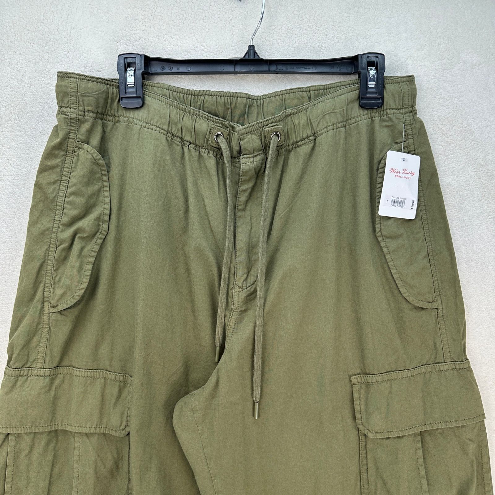 Lucky Brand LUCKY BRAND WOMEN'S 8 PARATROOPER CARGO PANTS WIDE LEG MILIT Size 30" / US 8 / IT 44 - 2 Thumbnail