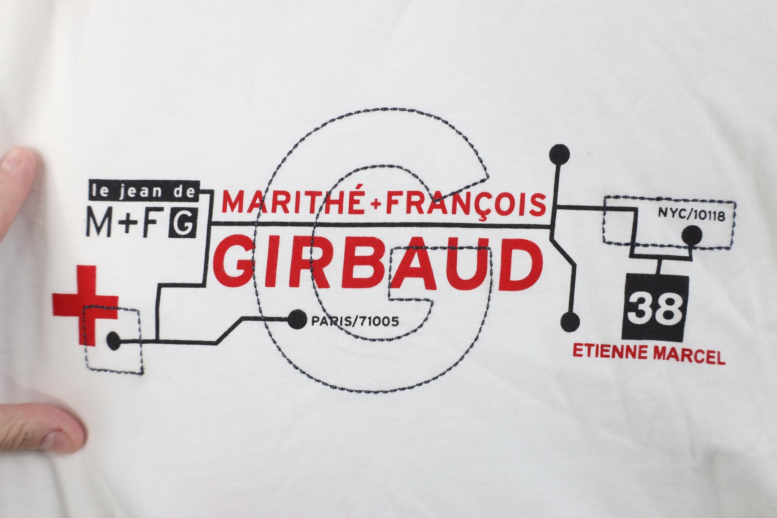 Marithe + Francois Girbaud Deadstock Vintage 90s Marithe Francois Girbuad T-Shirt Size US XL / EU 56 / 4 - 4 Thumbnail