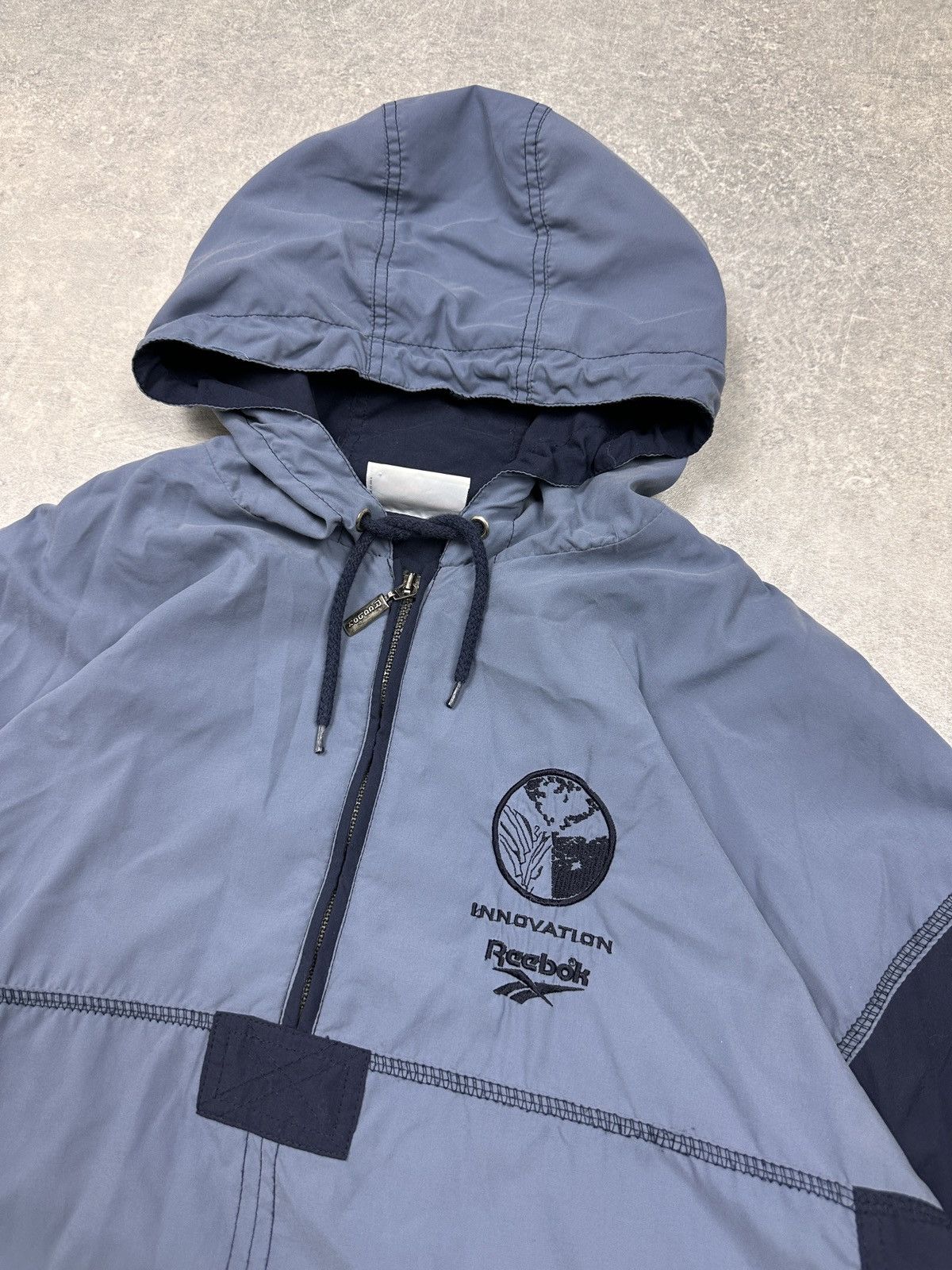 Reebok × Vintage Vintage Reebok Jacket 1/3 zip center logo Size US XL / EU 56 / 4 - 11 Thumbnail